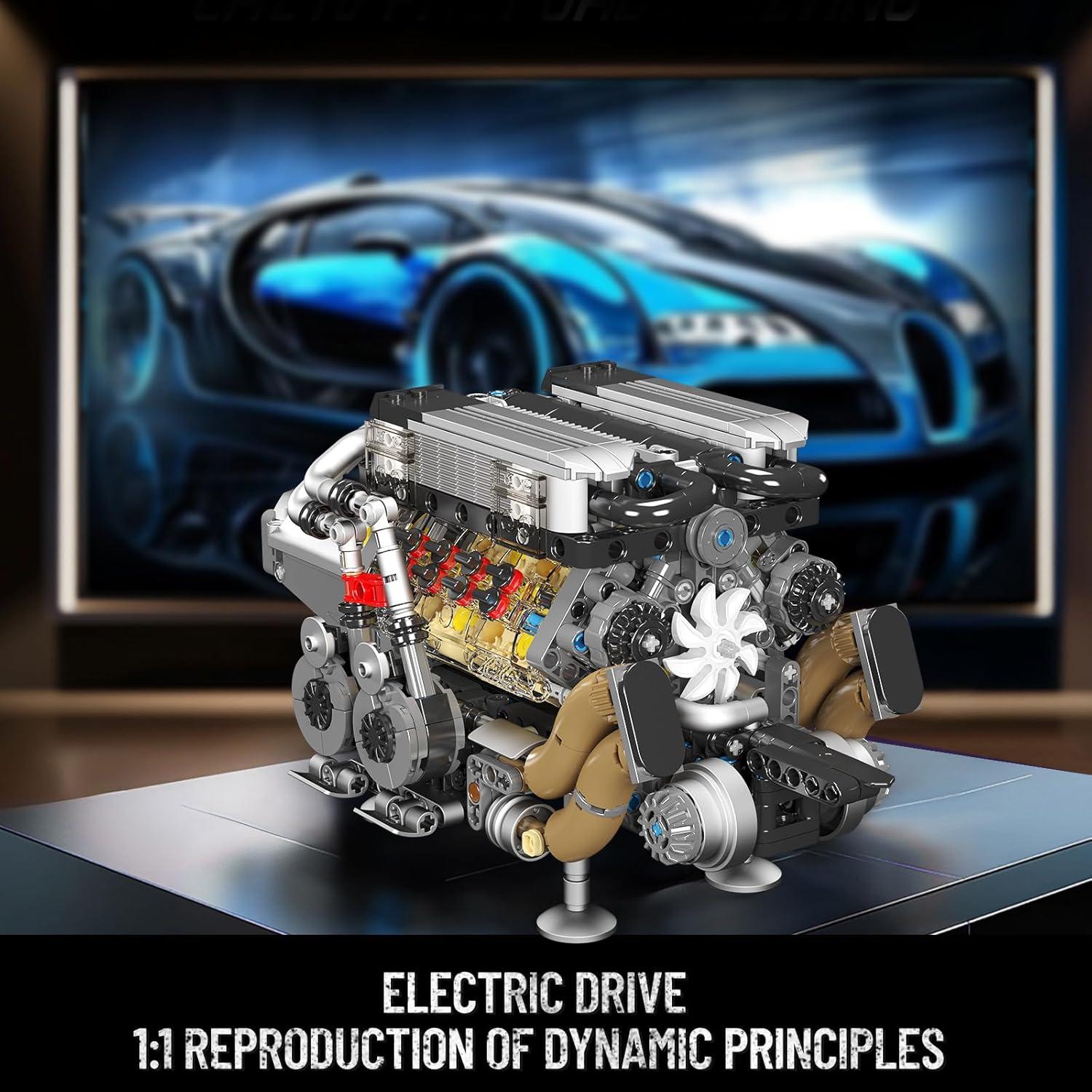 Conjunto de Bloques de Construcción Mould King W16 Motor 952 Pcs