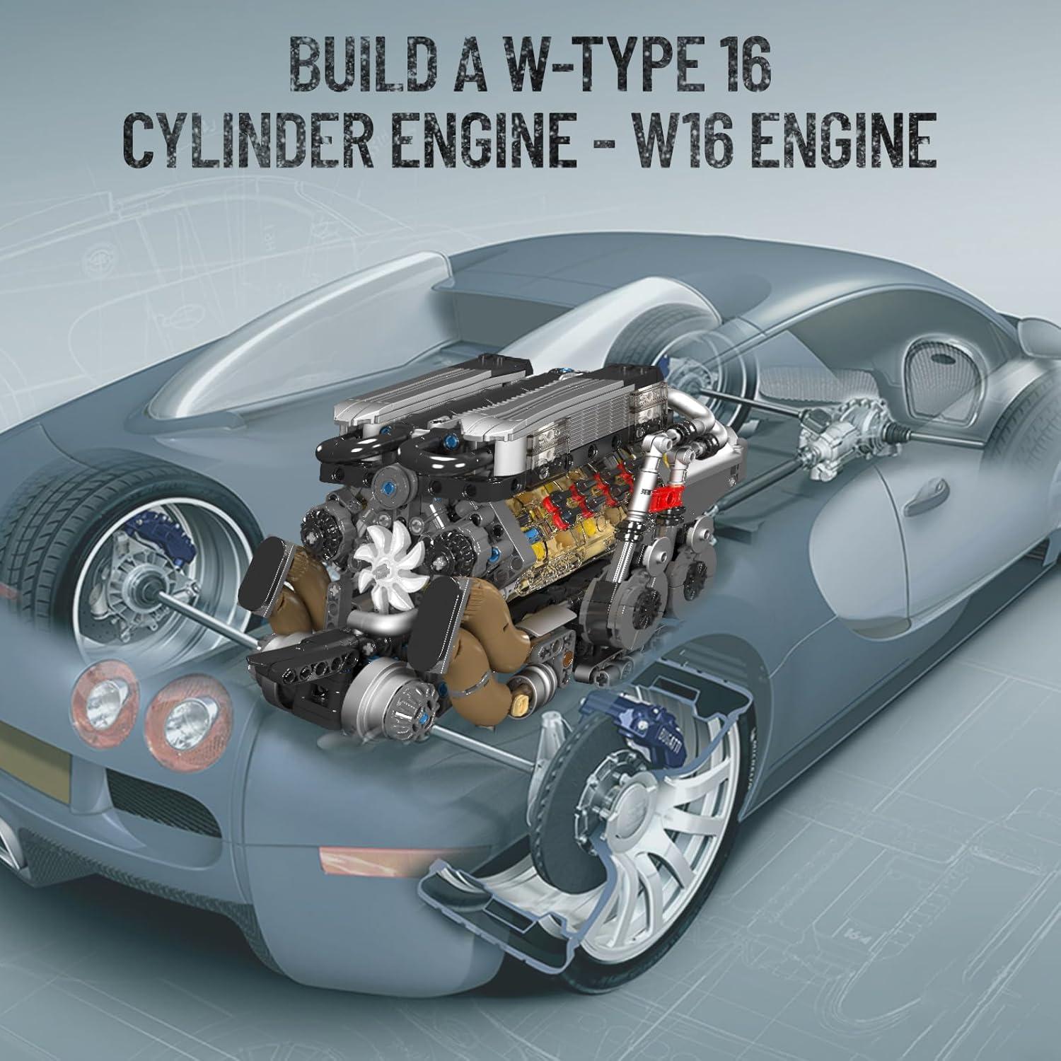 Conjunto de Bloques de Construcción Mould King W16 Motor 952 Pcs