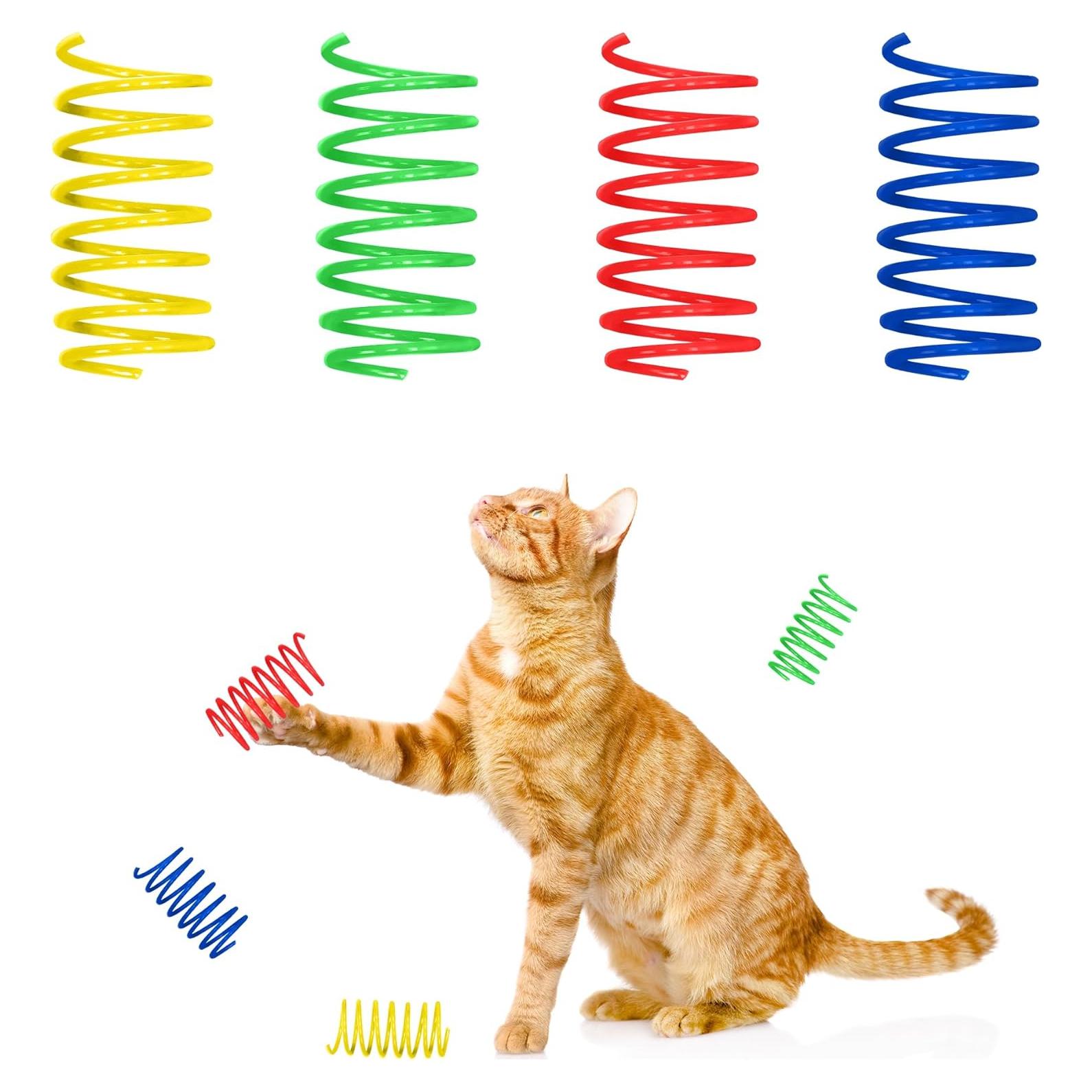 Juguetes de resorte para gatos SPOT Wide - 10 piezas multicolores