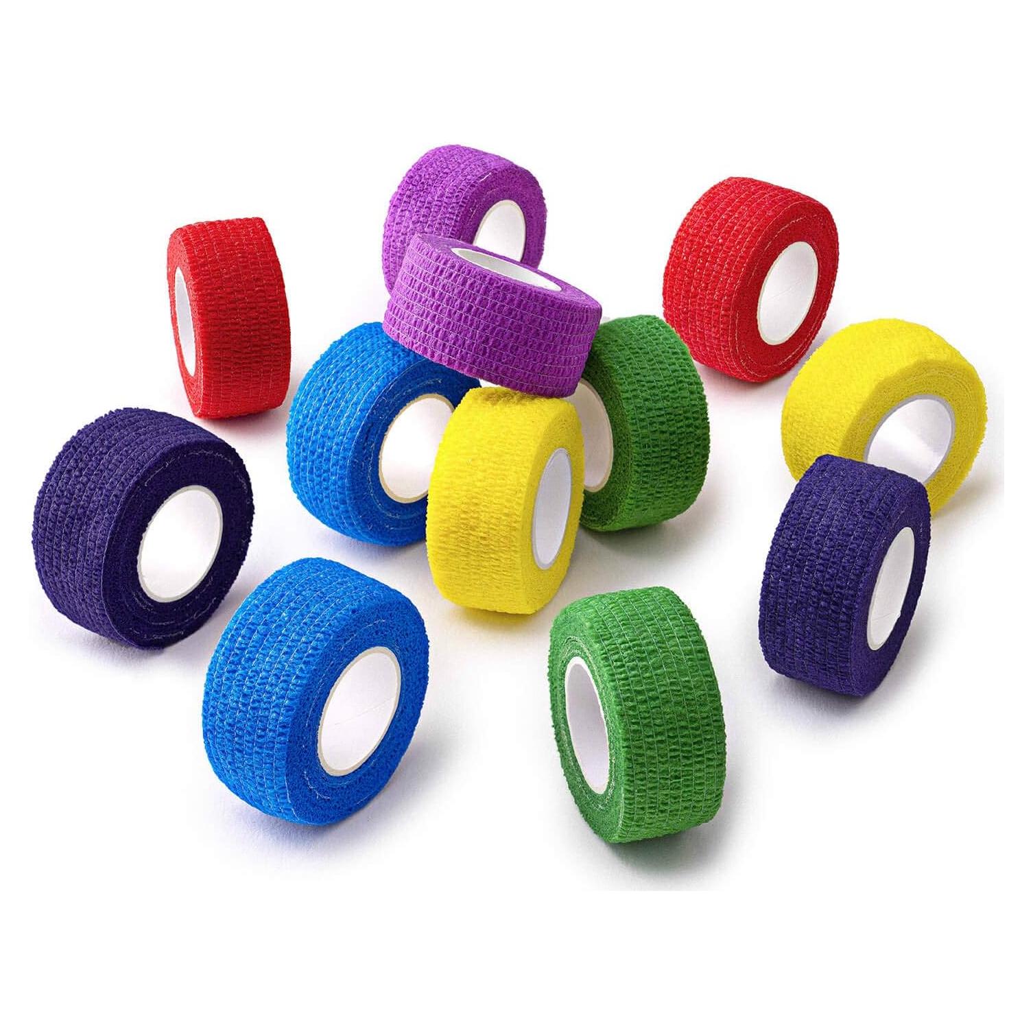 Venda Autoadhesiva WePet para Mascotas 2.54 cm - 12 Rollos