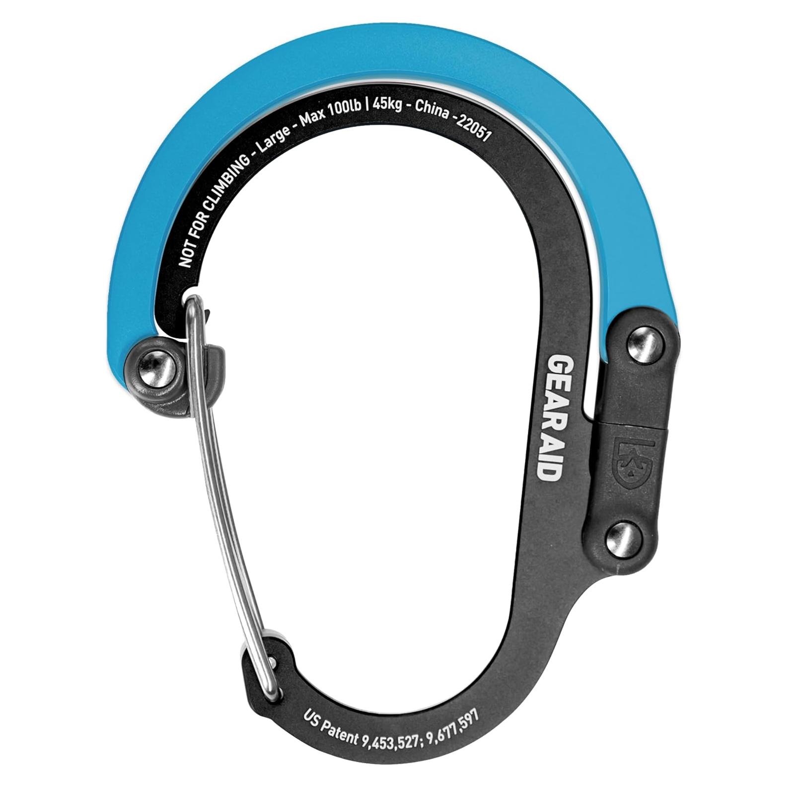 Heroclip GEAR AID Grande Clip Carabinero 45 kg Negro/Azul