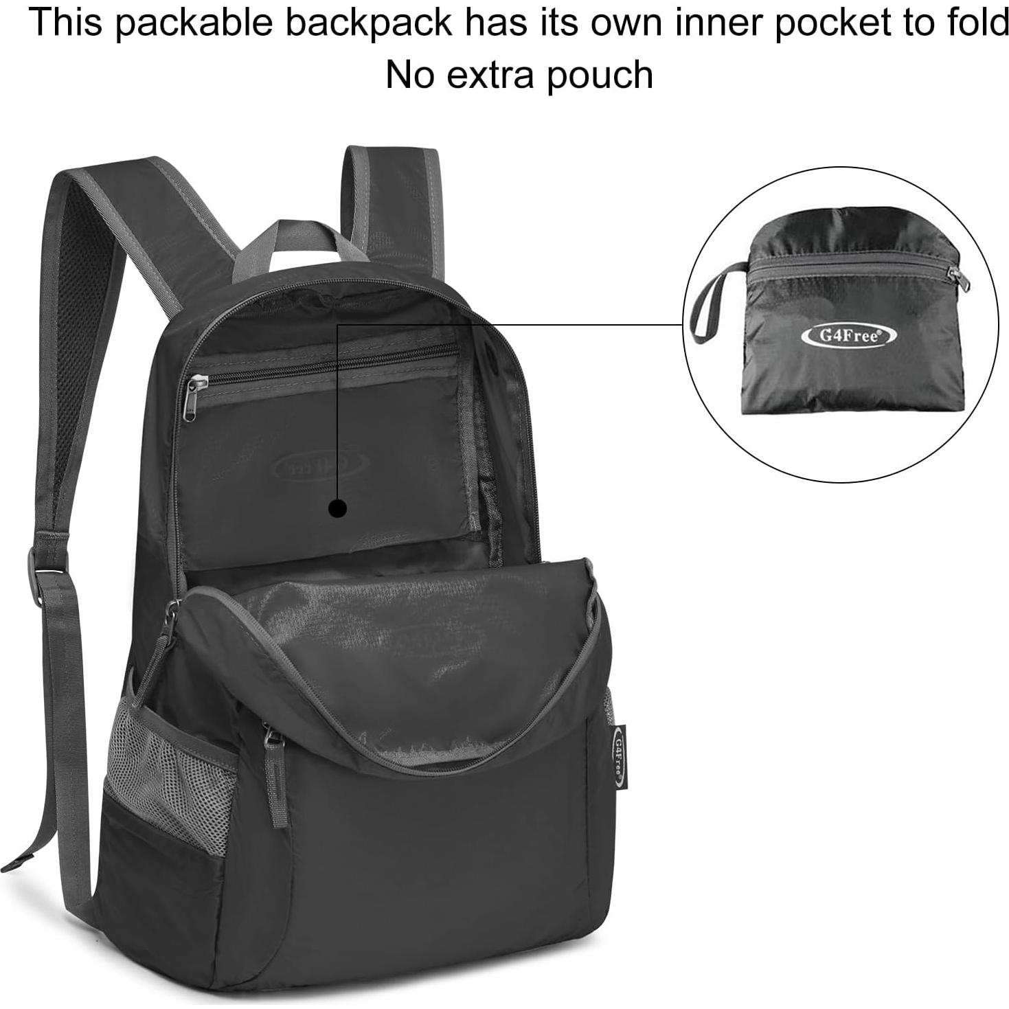 Mochila Plegable G4Free 20L Ligera para Viajes y Senderismo