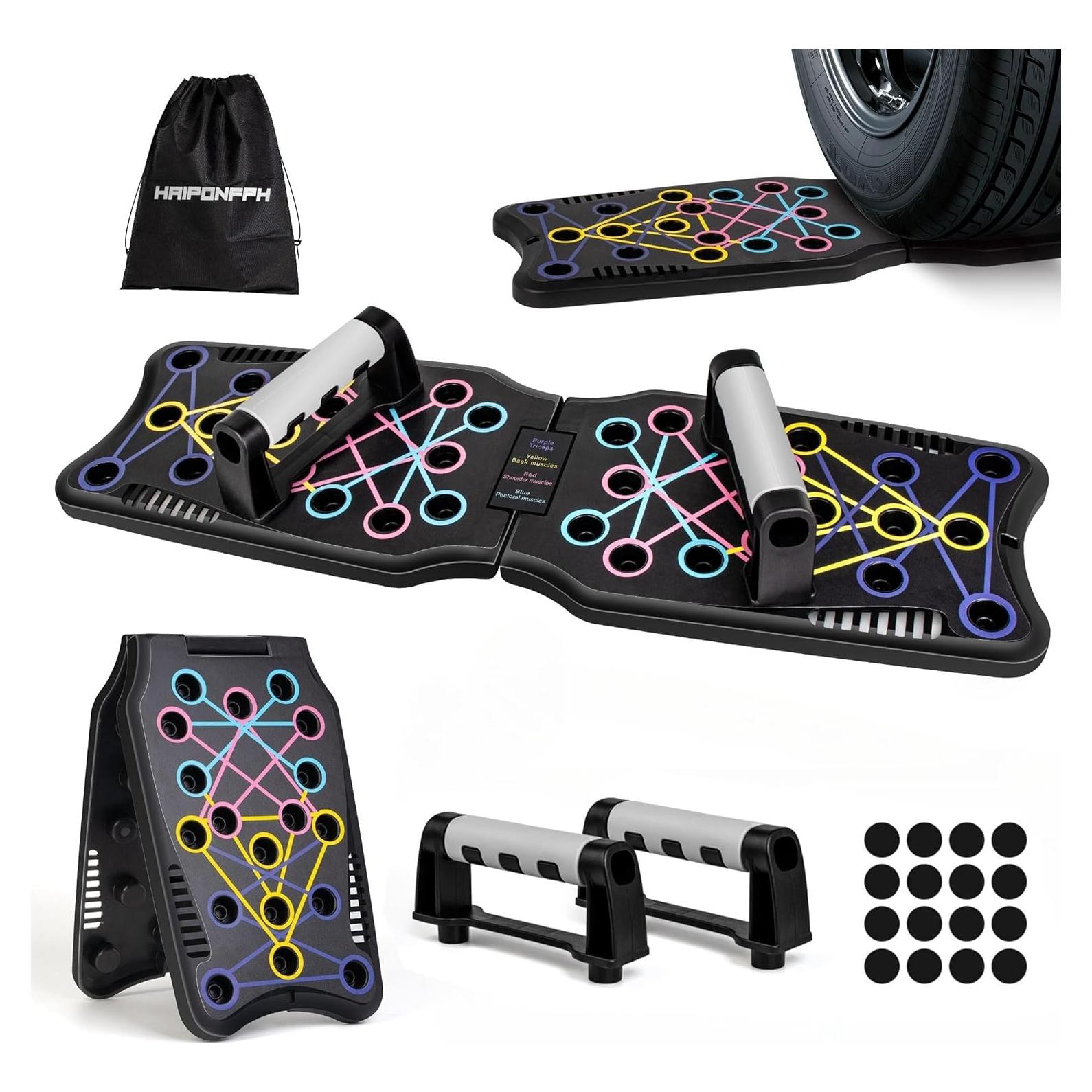 Tablero de Flexiones Haiponfph 9 en 1 para Entrenamiento en Casa