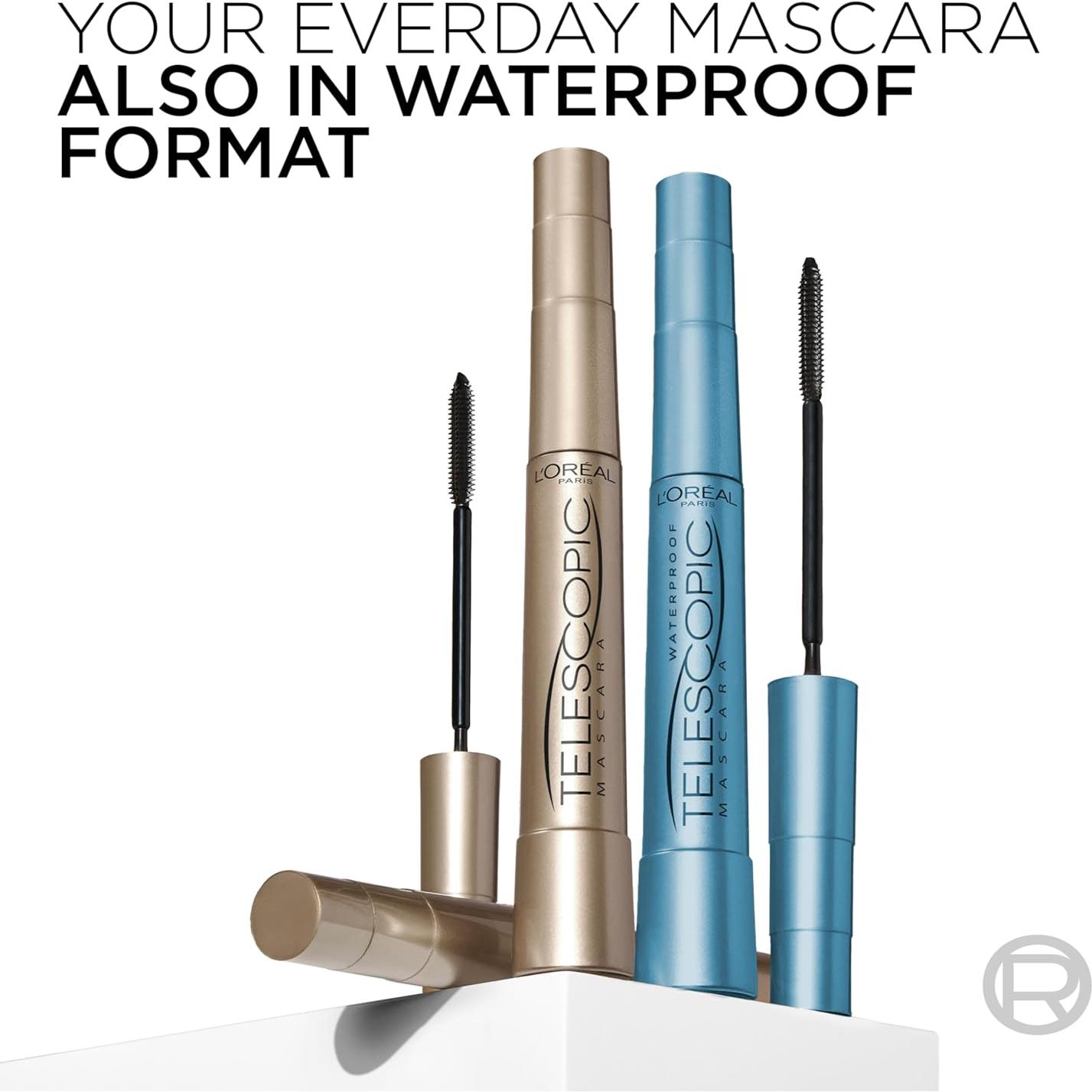 Máscara Alargadora Telescópica L'Oreal Paris 8 ml - 2 Unidades