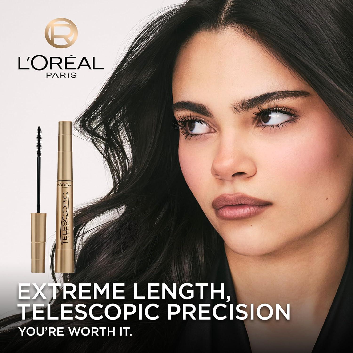 Máscara Telescópica L'Oreal Paris Alargadora 7.93 ml Negra