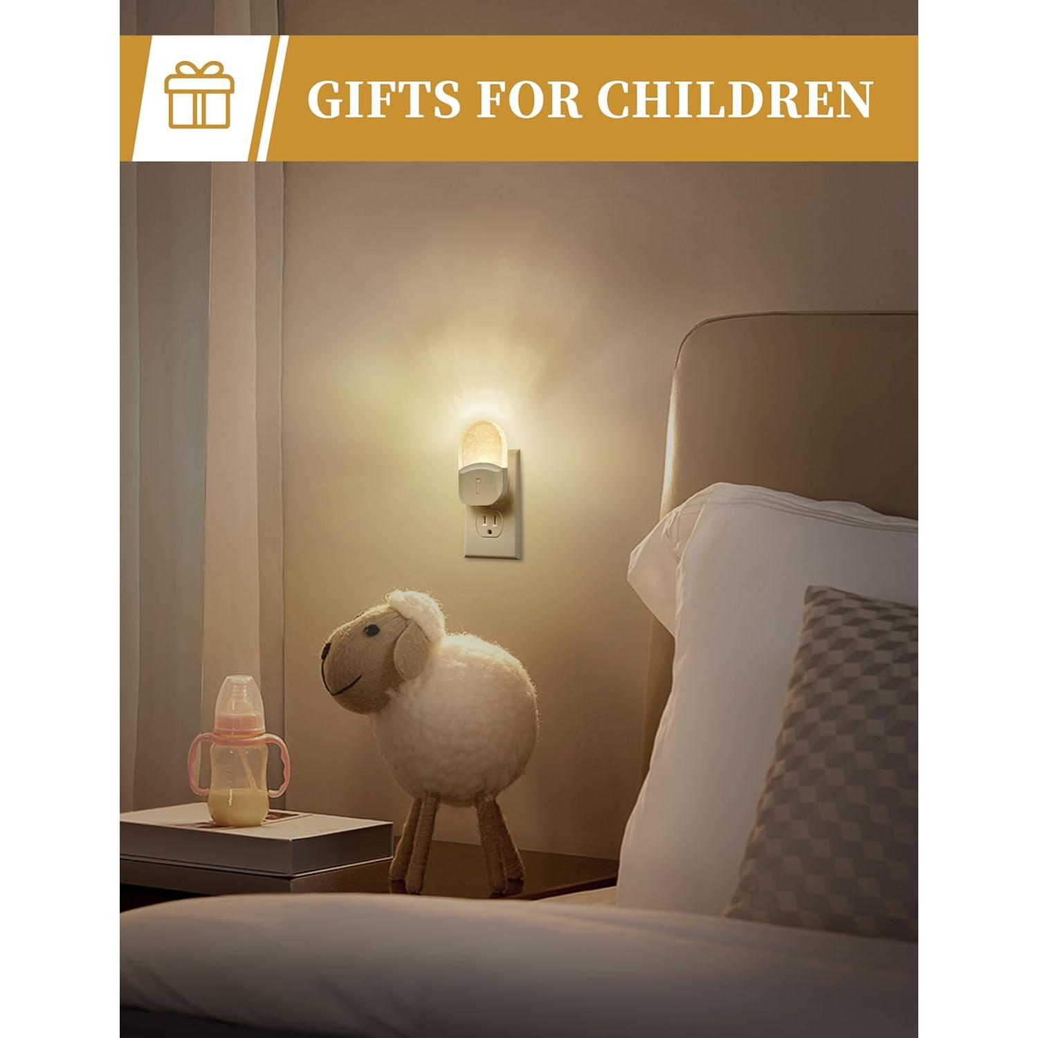 Luz Nocturna LED DORESshop 2 Paquetes Ajustable 3000K