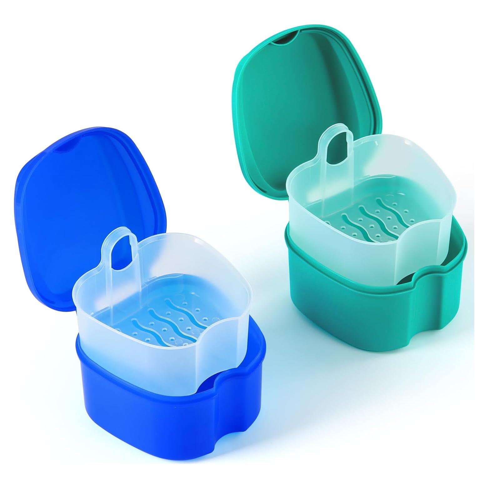Estuche para Dentaduras JMU 2pcs con Filtro y Taza