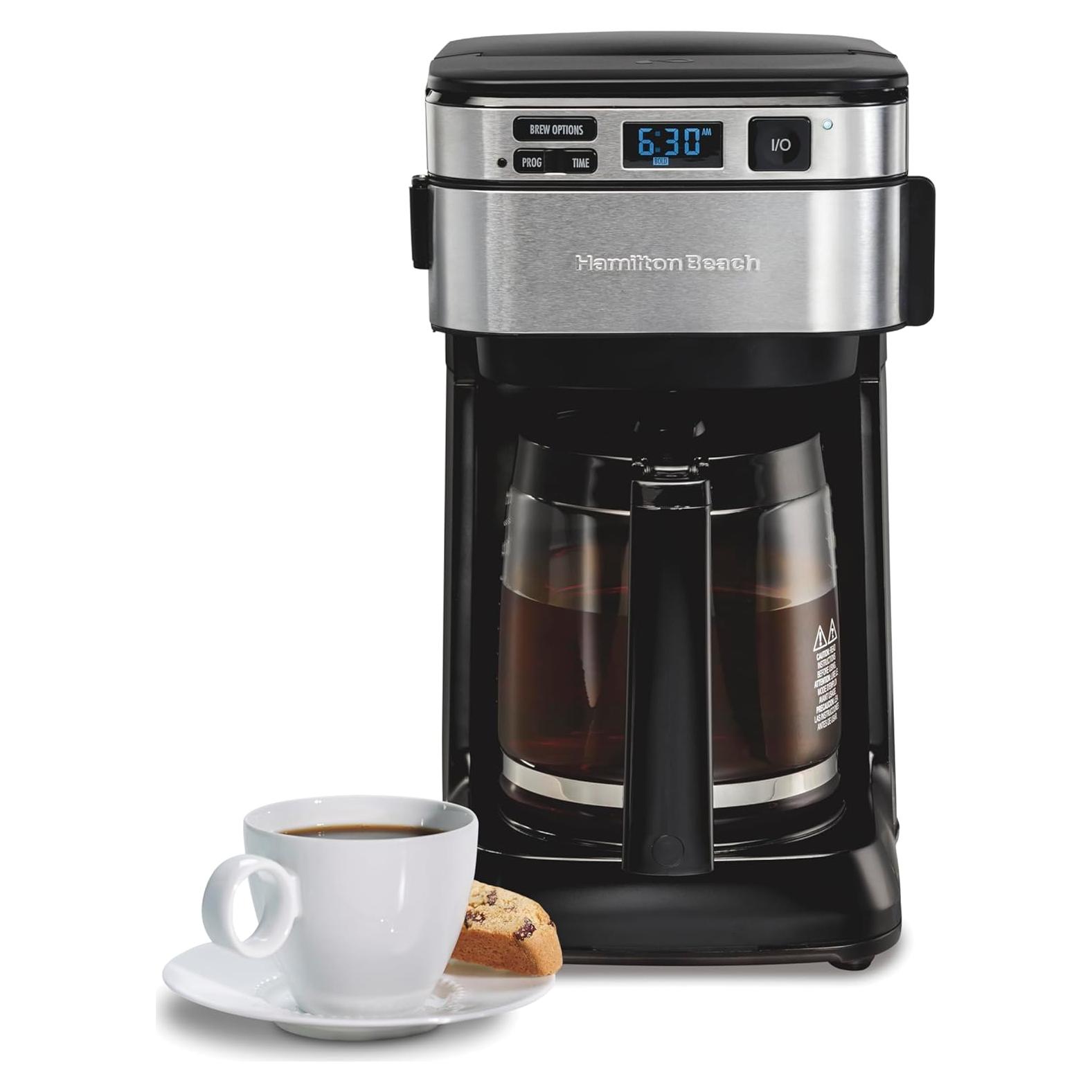 Cafetera de Goteo Programable Hamilton Beach 12 Tazas Negra