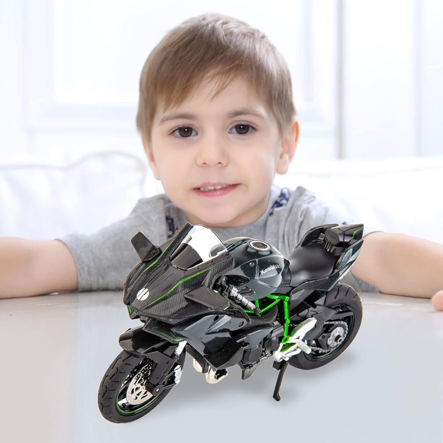 Modelo DieCast Motocicleta BDTCTK Kawasaki Ninja H2R 17cm