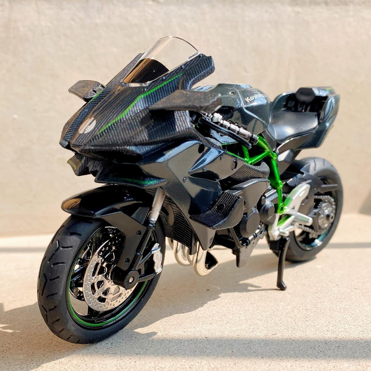 Modelo DieCast Motocicleta BDTCTK Kawasaki Ninja H2R 17cm