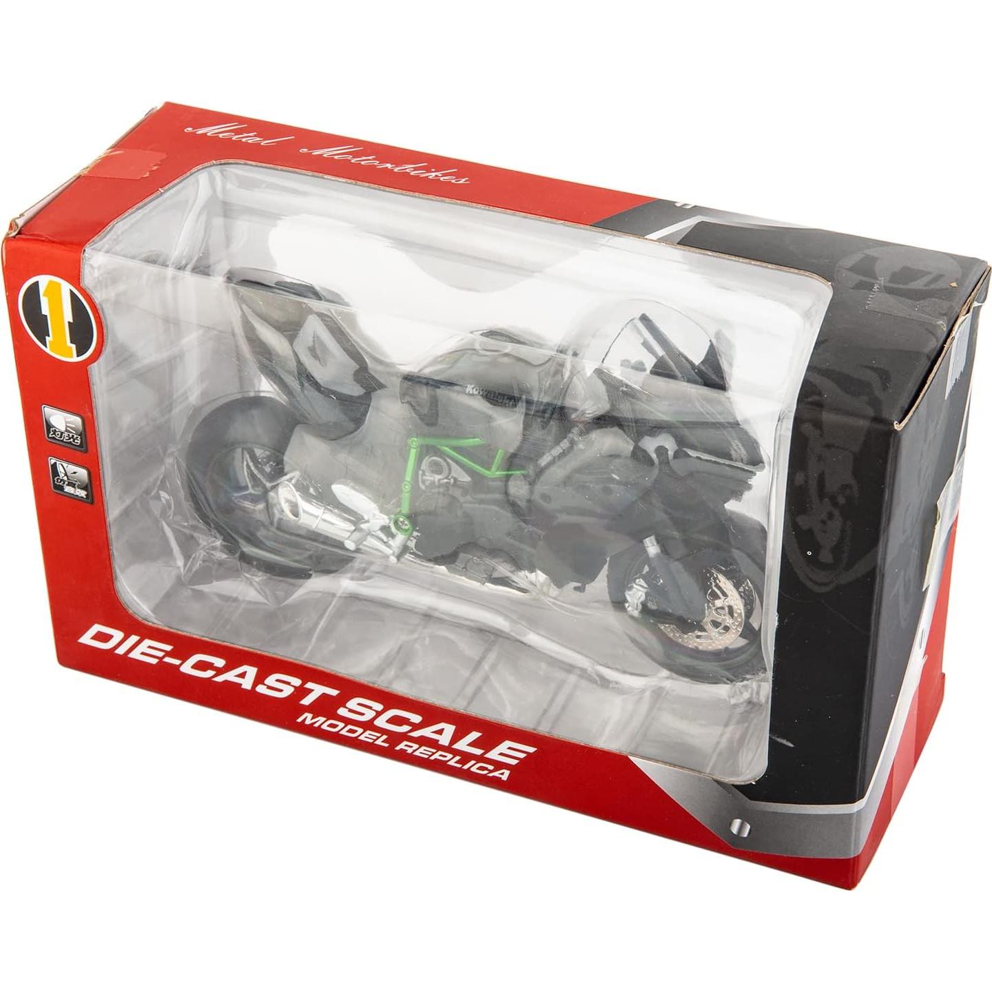 Modelo DieCast Motocicleta BDTCTK Kawasaki Ninja H2R 17cm