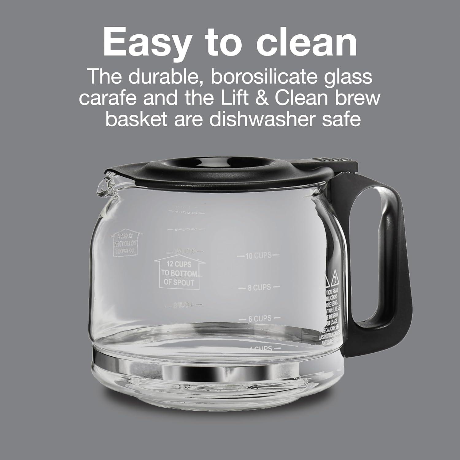 Cafetera Proctor Silex Digital 12 Tazas Programable Negra