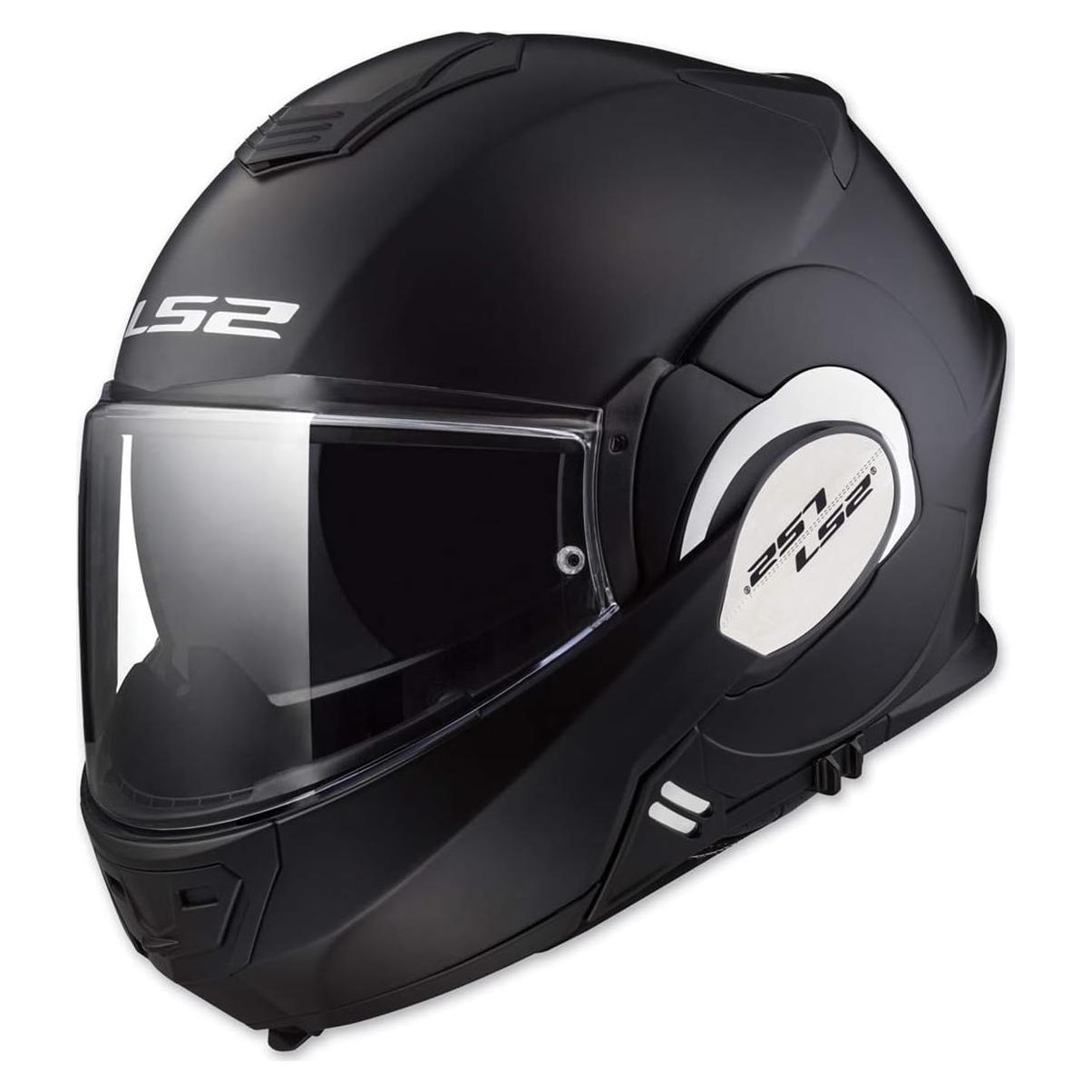 Casco Modular LS2 Valiant Negro Mate X-Pequeño