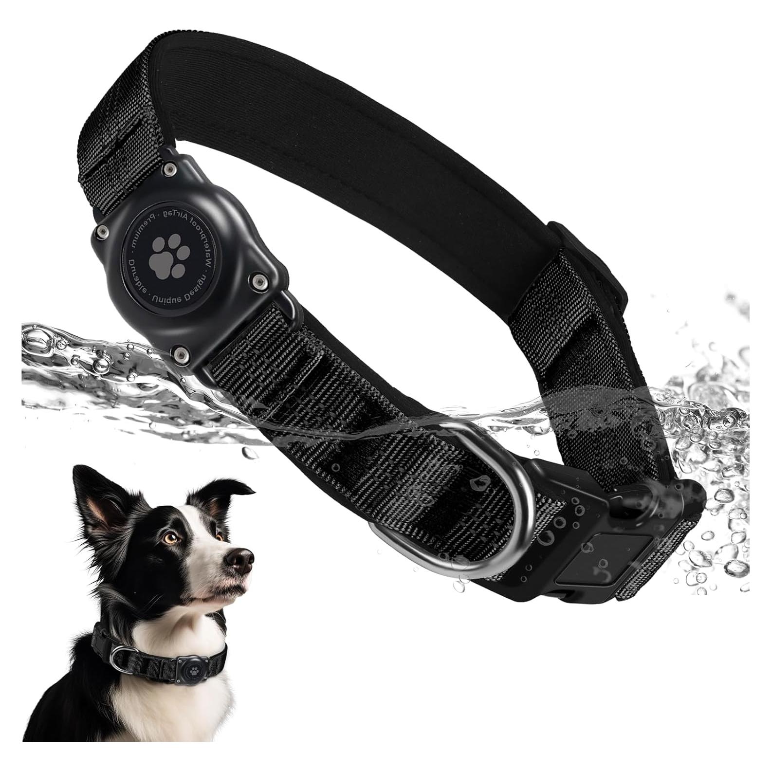 Collar para Perro Furrigo con AirTag Integrado Negro XS