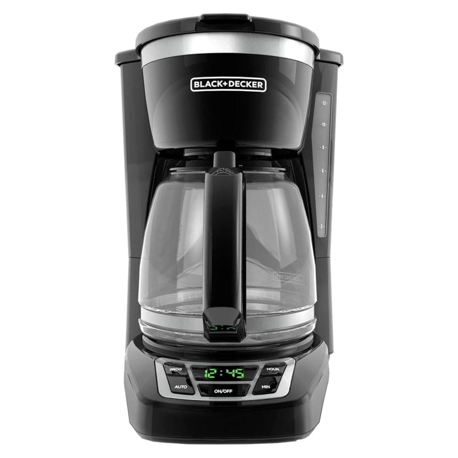 Cafetera Digital BLACK+DECKER 12 Tazas Programable Negra