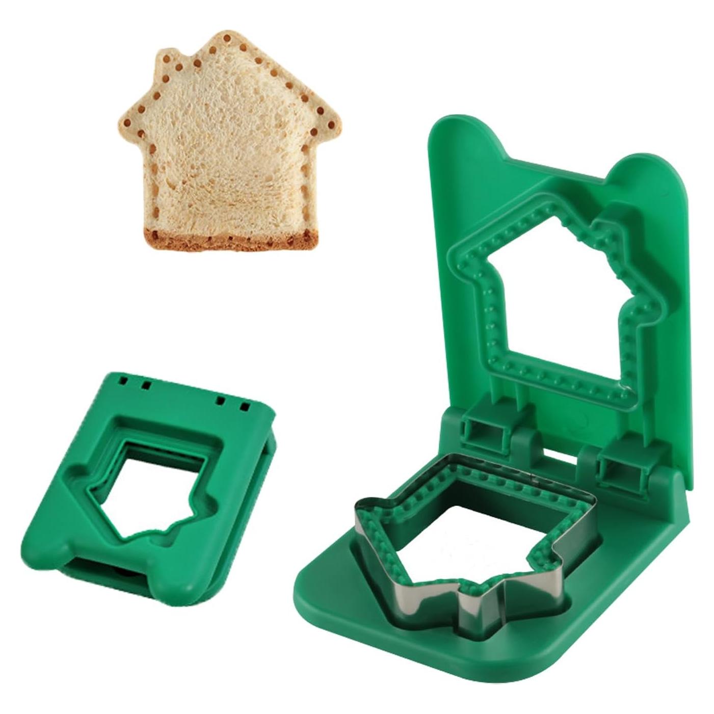 Cortador y Sellador de Sándwich Cuadrado Xstronq Verde 16x12cm