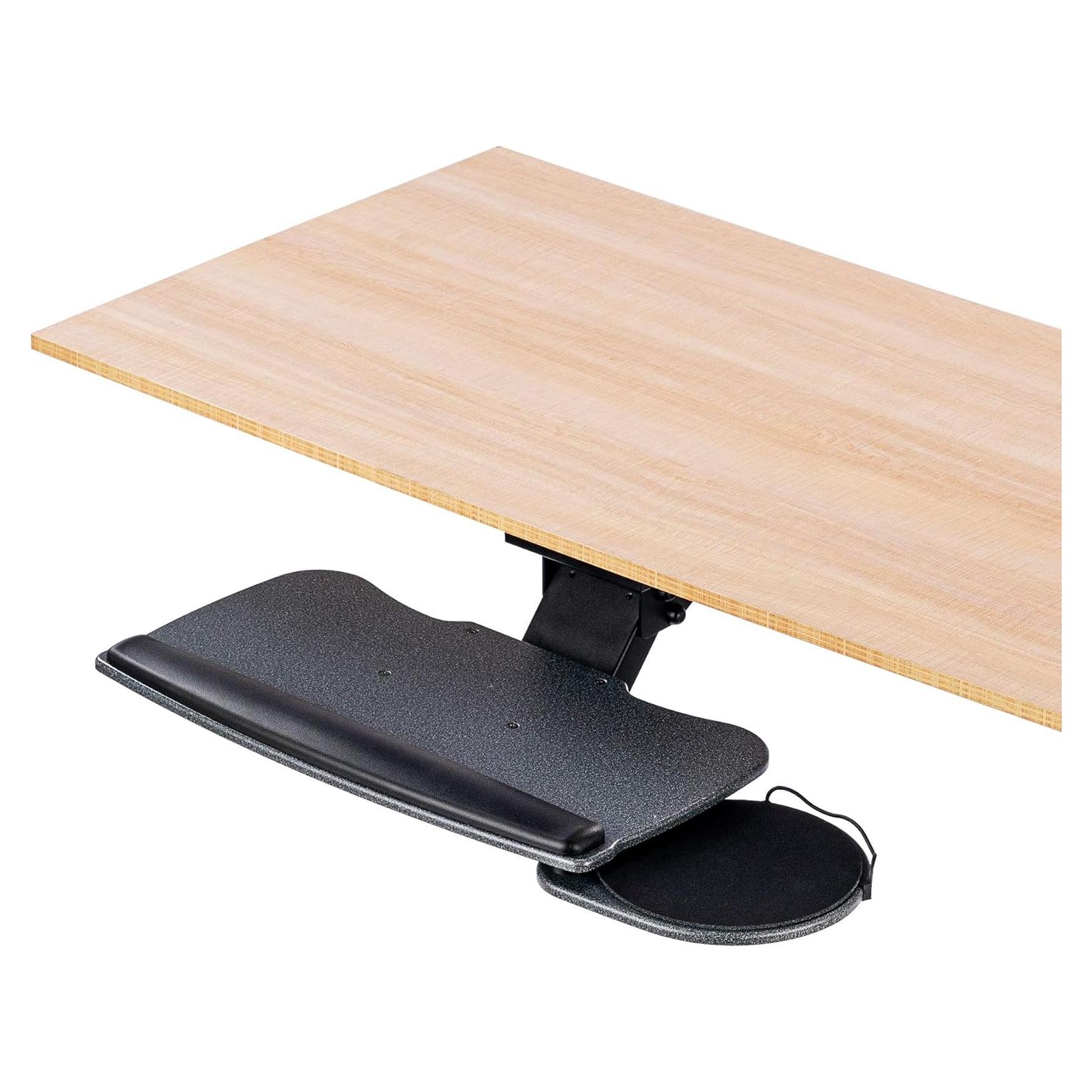 Bandeja para Teclado Ajustable FERSGO 45 cm con Reposamuñecas