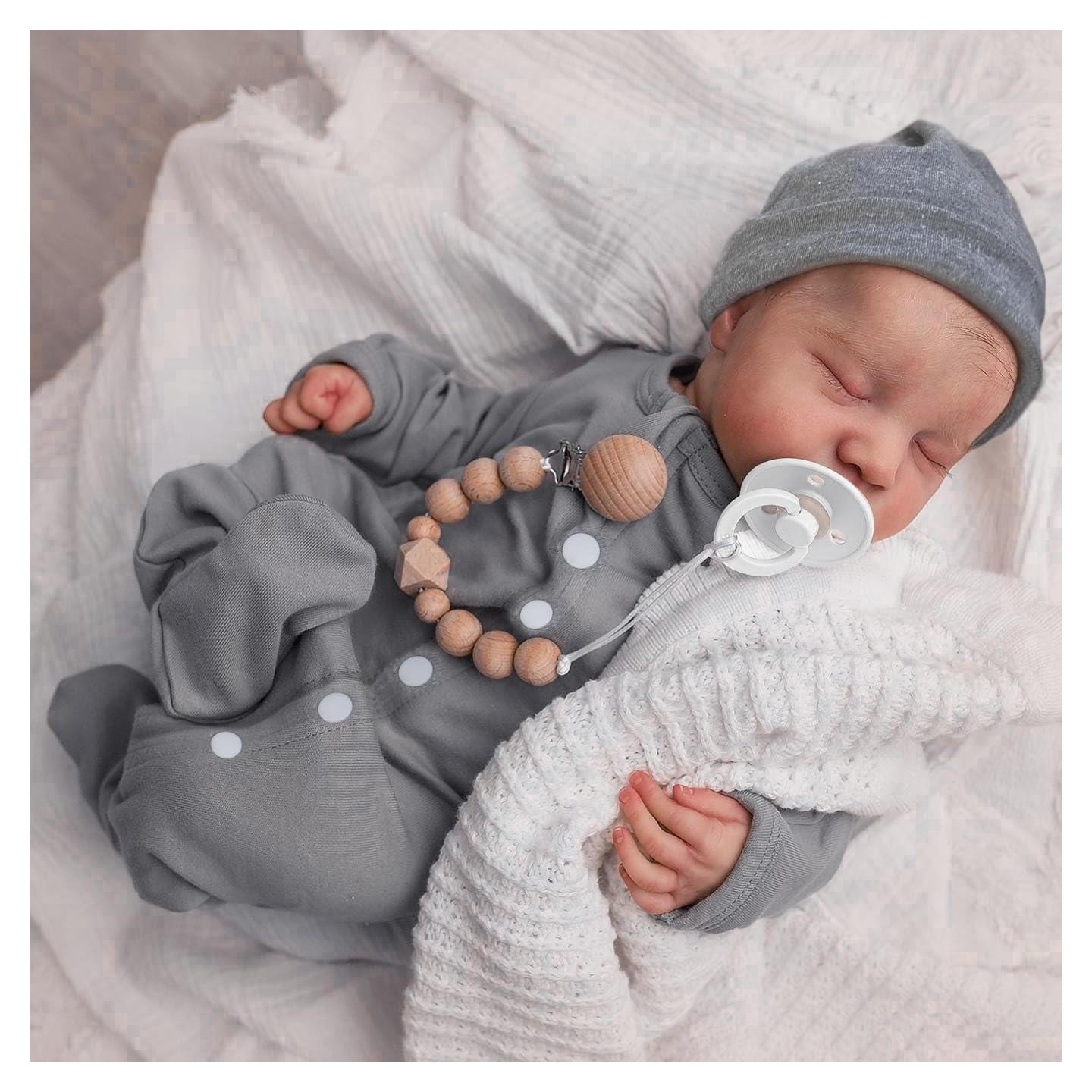 Muñeca Reborn Realista WOOROY 45.72 cm Cuerpo de Vinilo