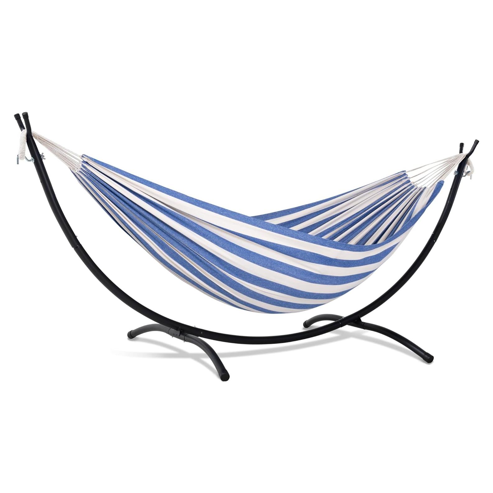 Hamaca SUNCREAT para Patio con Estructura 215 kg Rayas