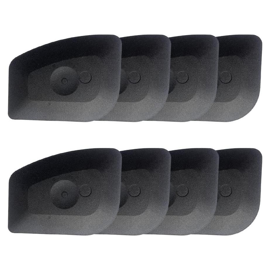 Juego de 8 raspadores de cocina de plástico ABS - Negro