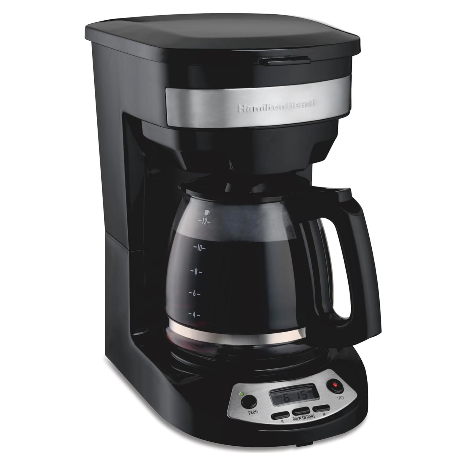 Cafetera Goteo Programable Hamilton Beach 12 Tazas Negra