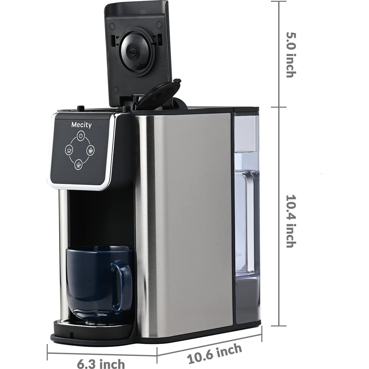 Cafetera Mecity 3 en 1 KC101, 1.5L, Rápida y Automática