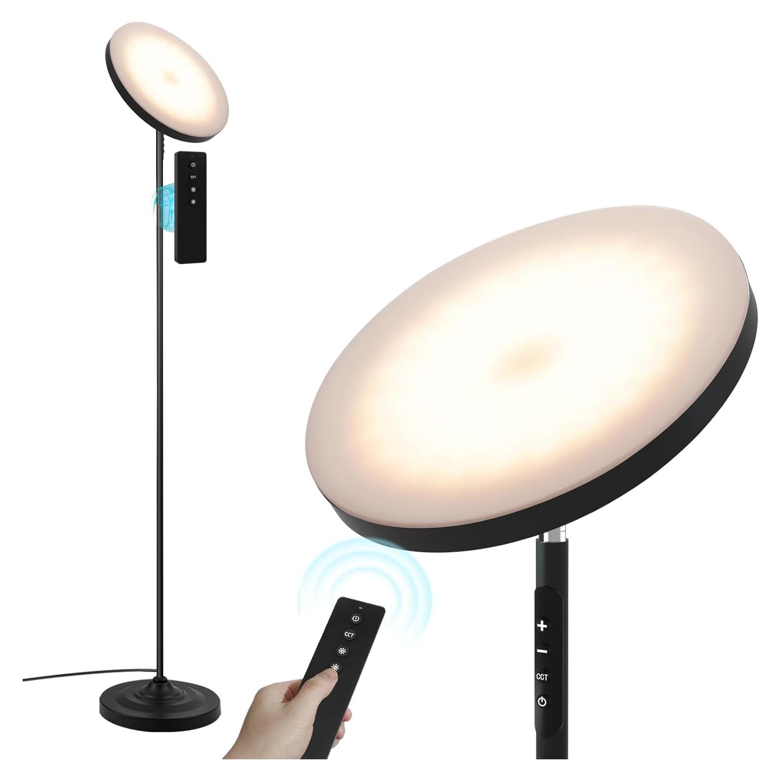 Lámpara de Pie Hanaking 36W LED Control Remoto Ajustable