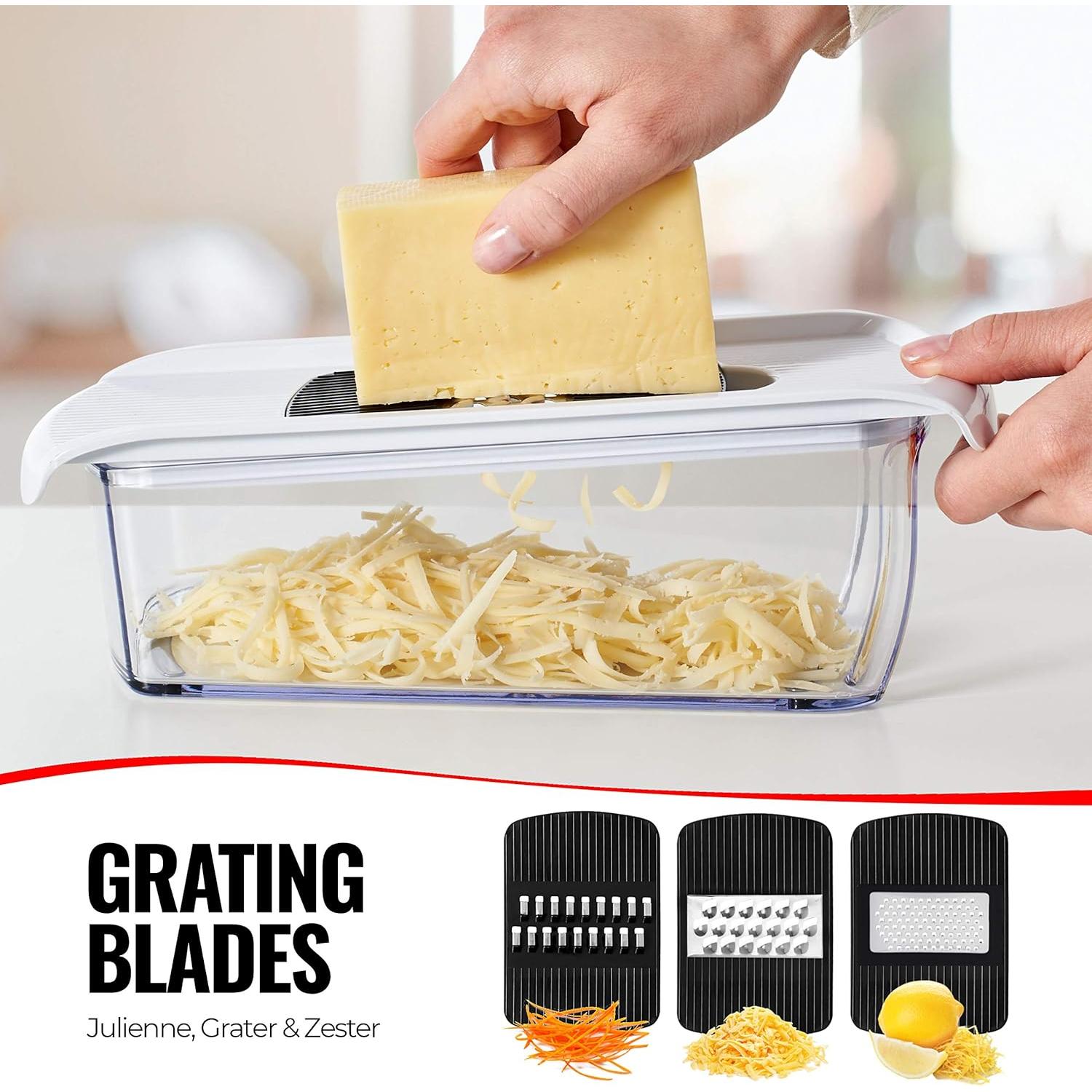 Mandolina Fullstar 11 en 1, Cortador de Verduras Blanco