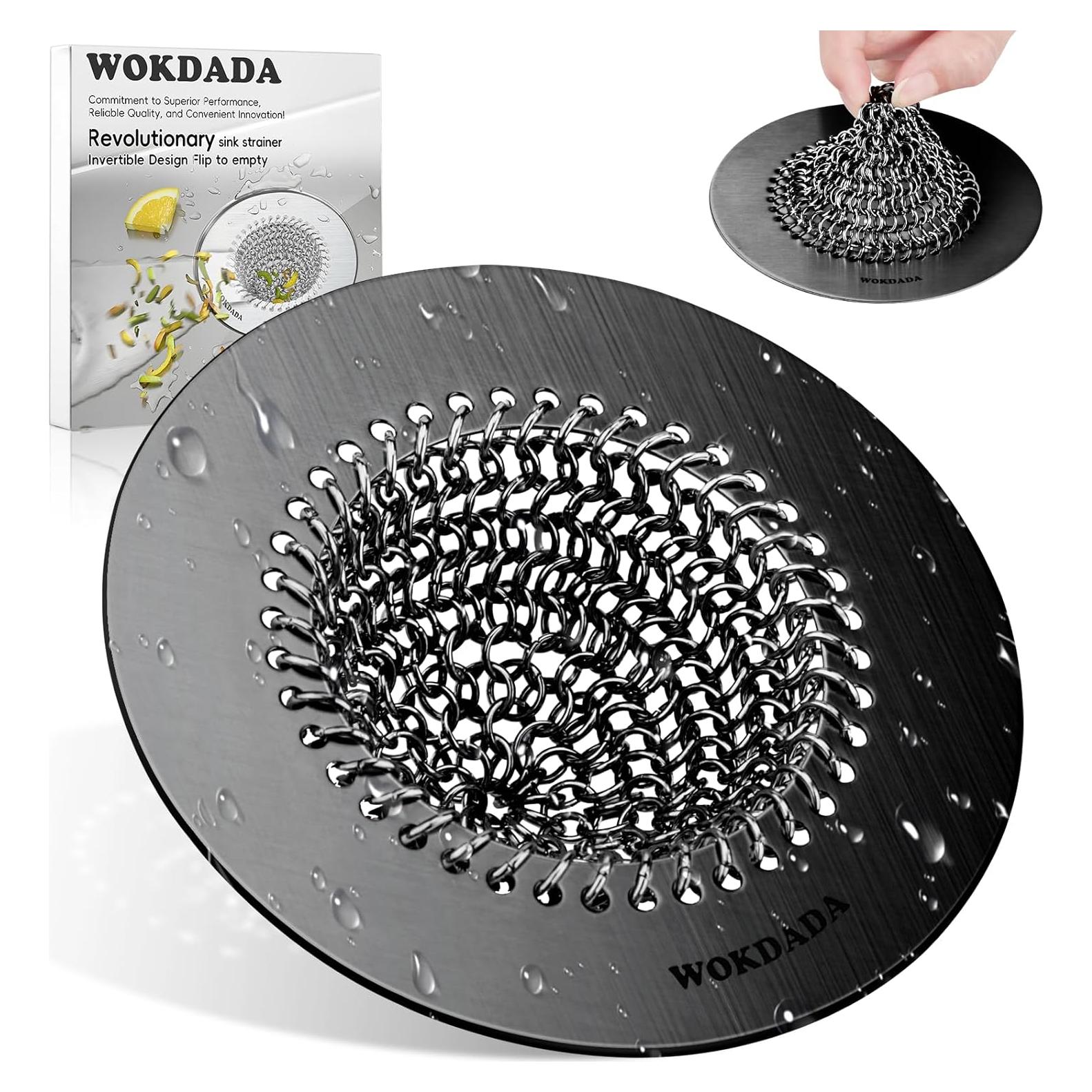 Colador de Fregadero de Cocina Wokdada Acero Inoxidable 304