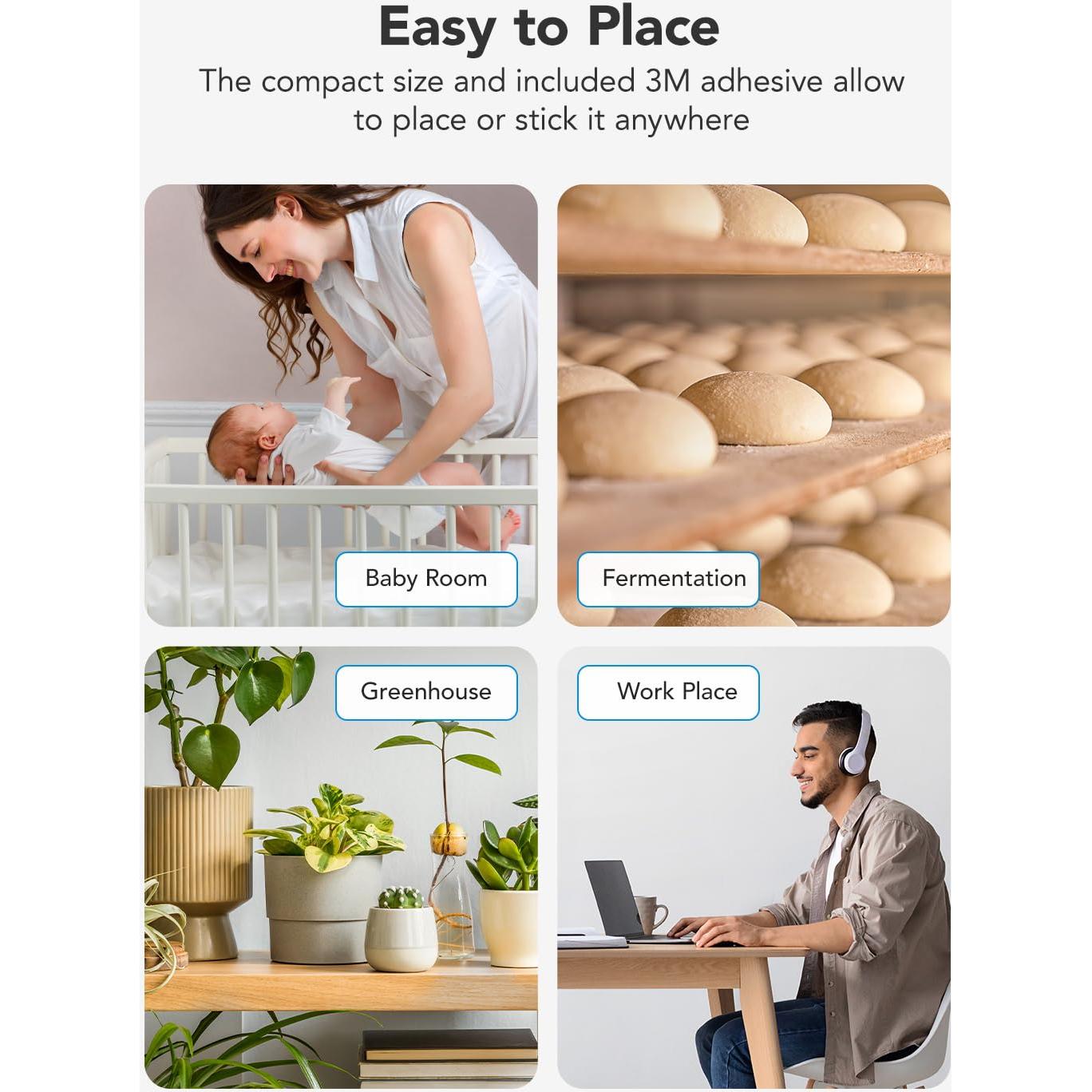 Termómetro e Higrómetro Bluetooth GoveeLife H5105, 2 Paquetes