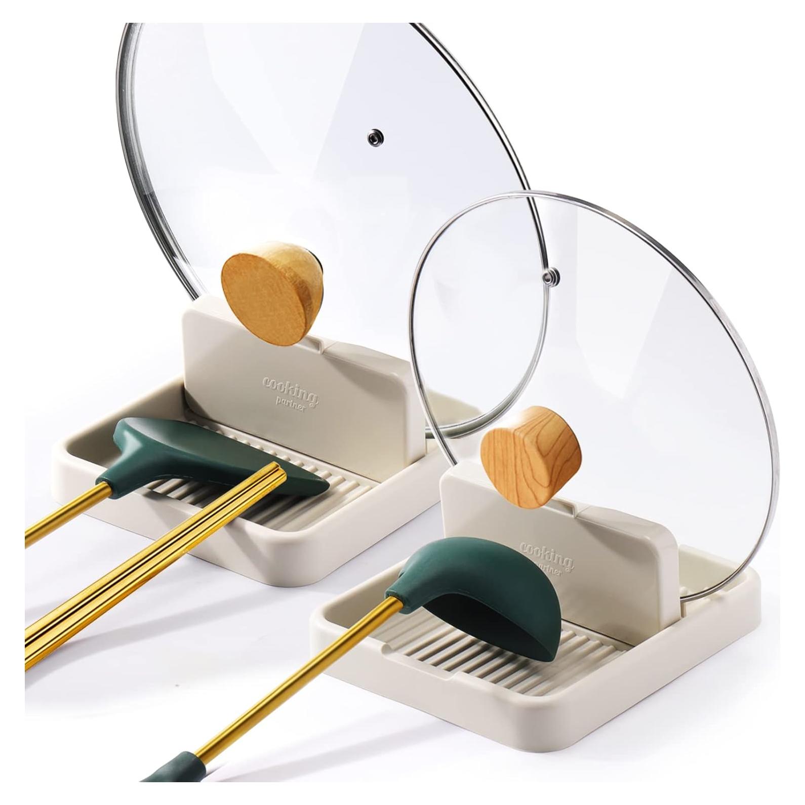 Soporte para Cucharas y Tapas AIERSA - 2 Paquete, Utensilios de Cocina