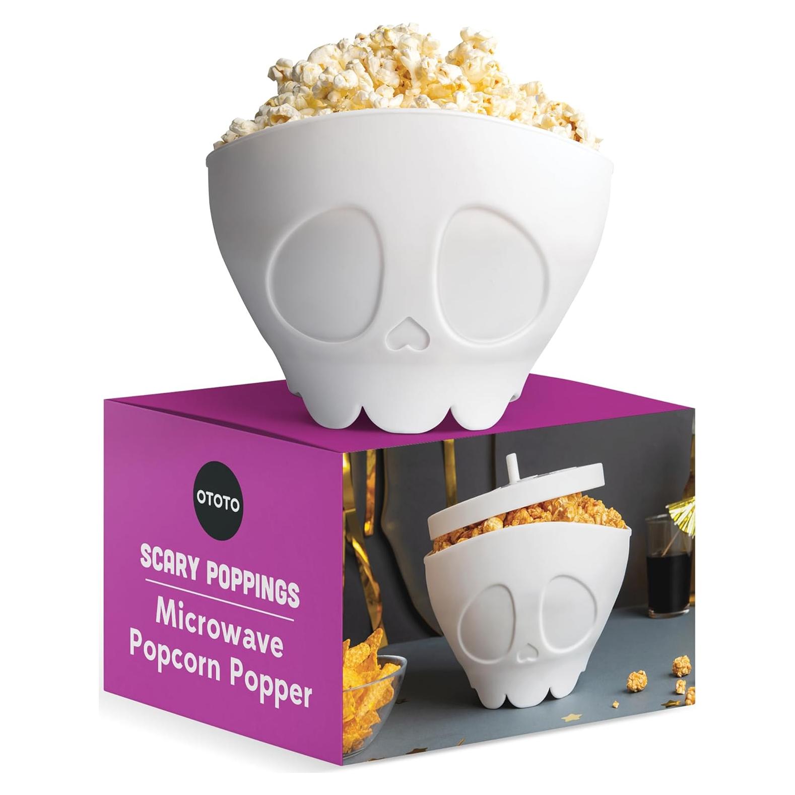 Popper de Palomitas de Maíz OTOTO Gótico 329g Silicona Blanco