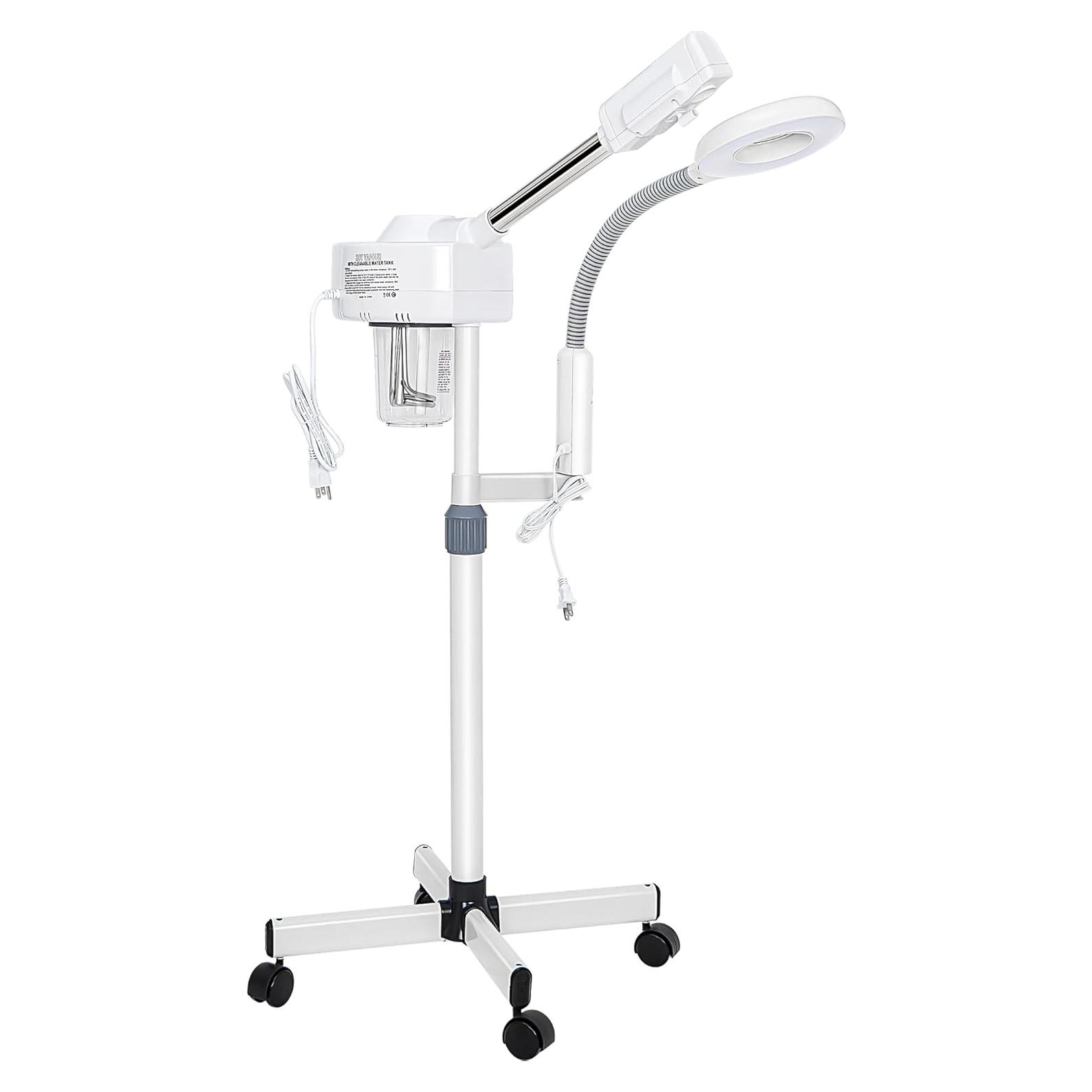 Vaporizador Facial 2 en 1 Nova Microdermabrasion con Ozono y Lámpara 5X