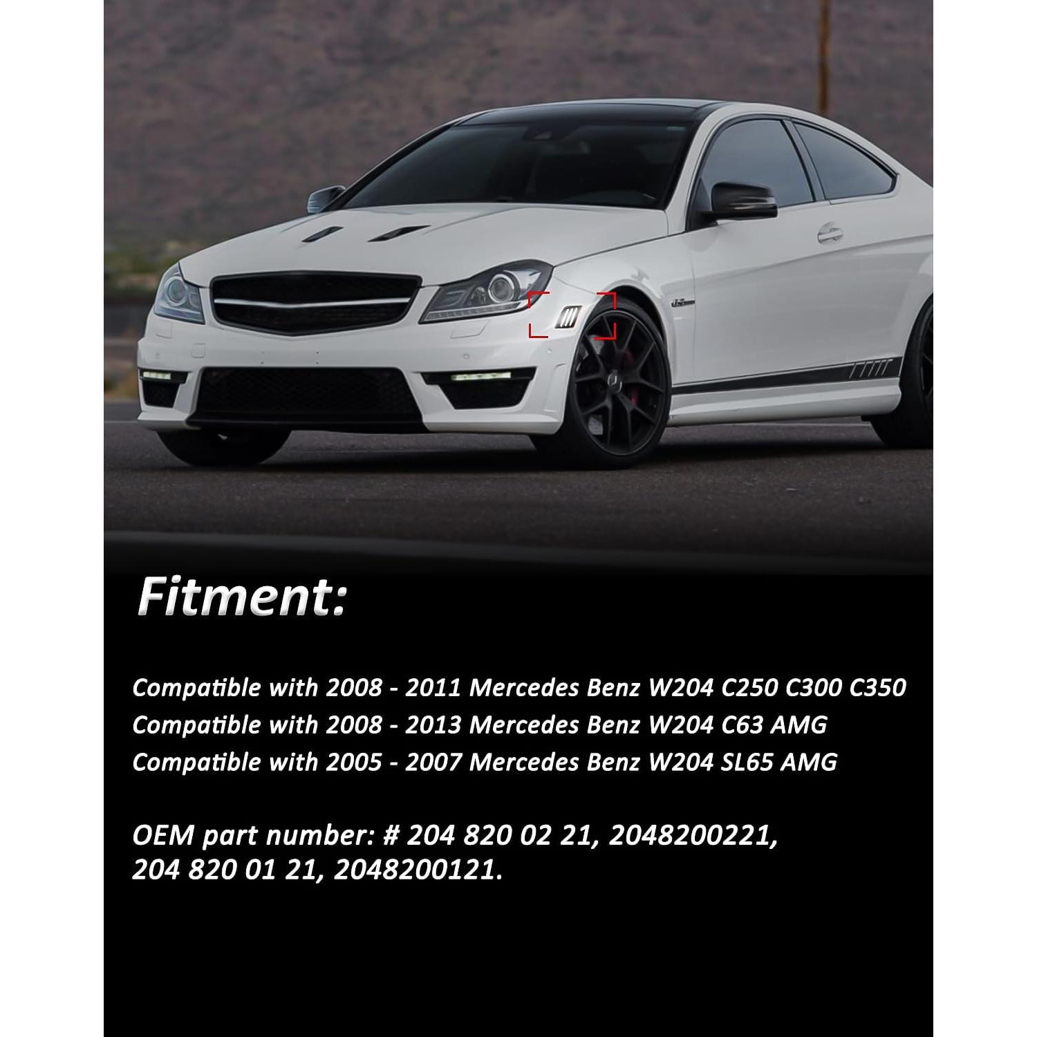 Luces LED Marcador Lateral Bestview para Mercedes W204