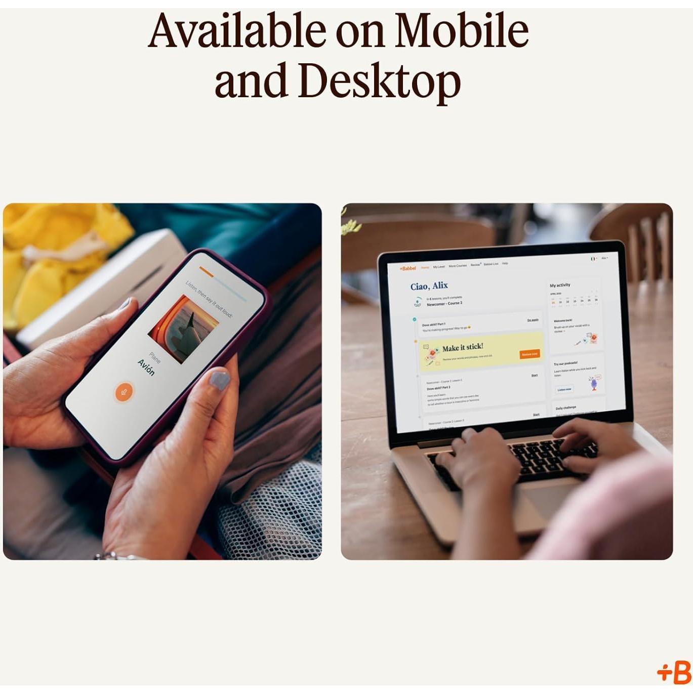 Software de Aprendizaje de Idiomas Babbel - Suscripción 3 Meses