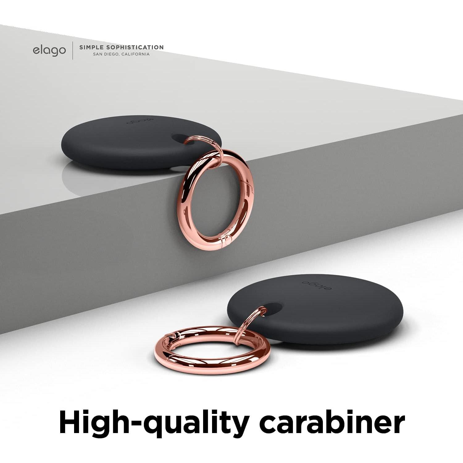 Funda Básica elago para AirTag - Silicona Grado Alimenticio, Negro