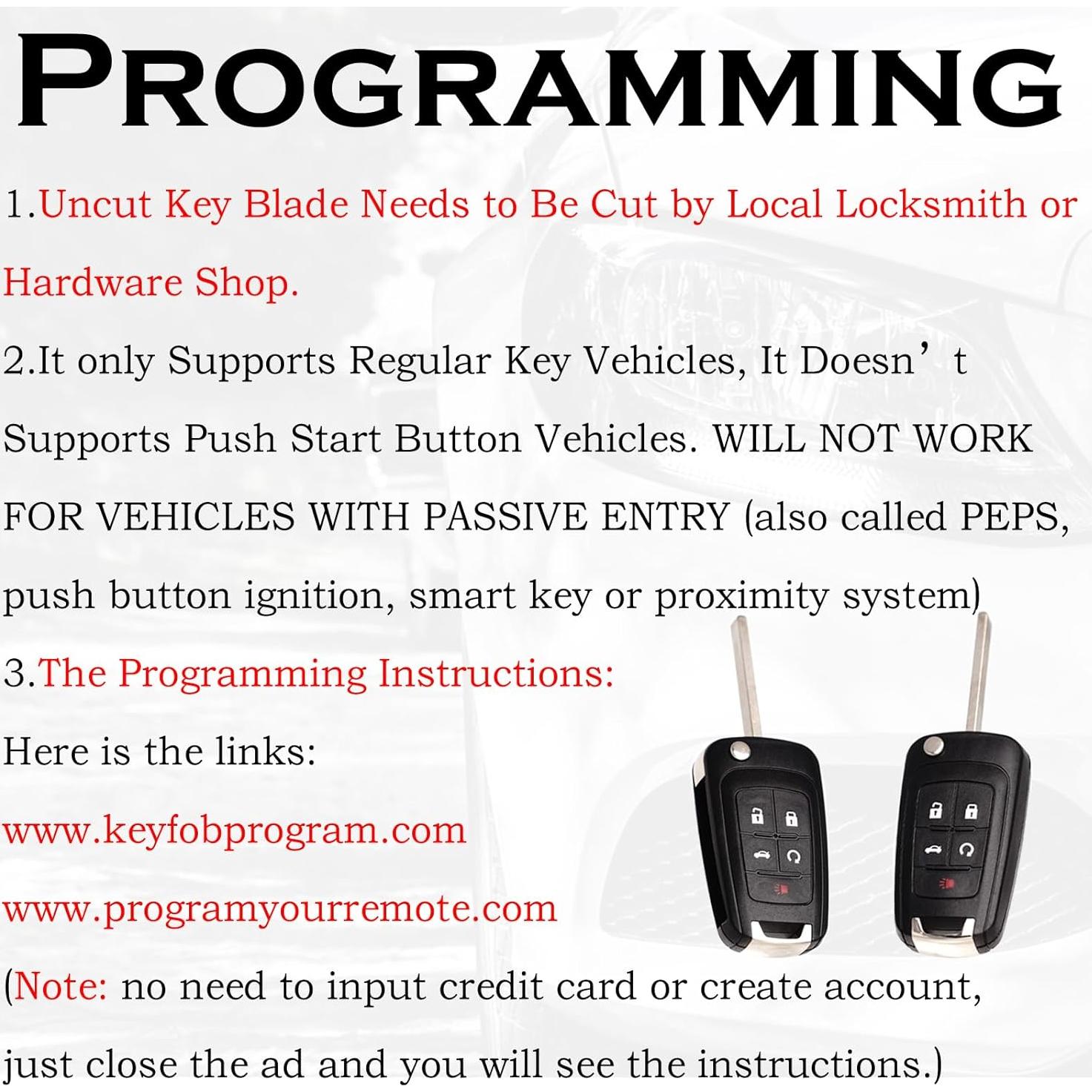 Control Remoto Entrada Sin Llave SUPALAND para Chevy 2010-2021