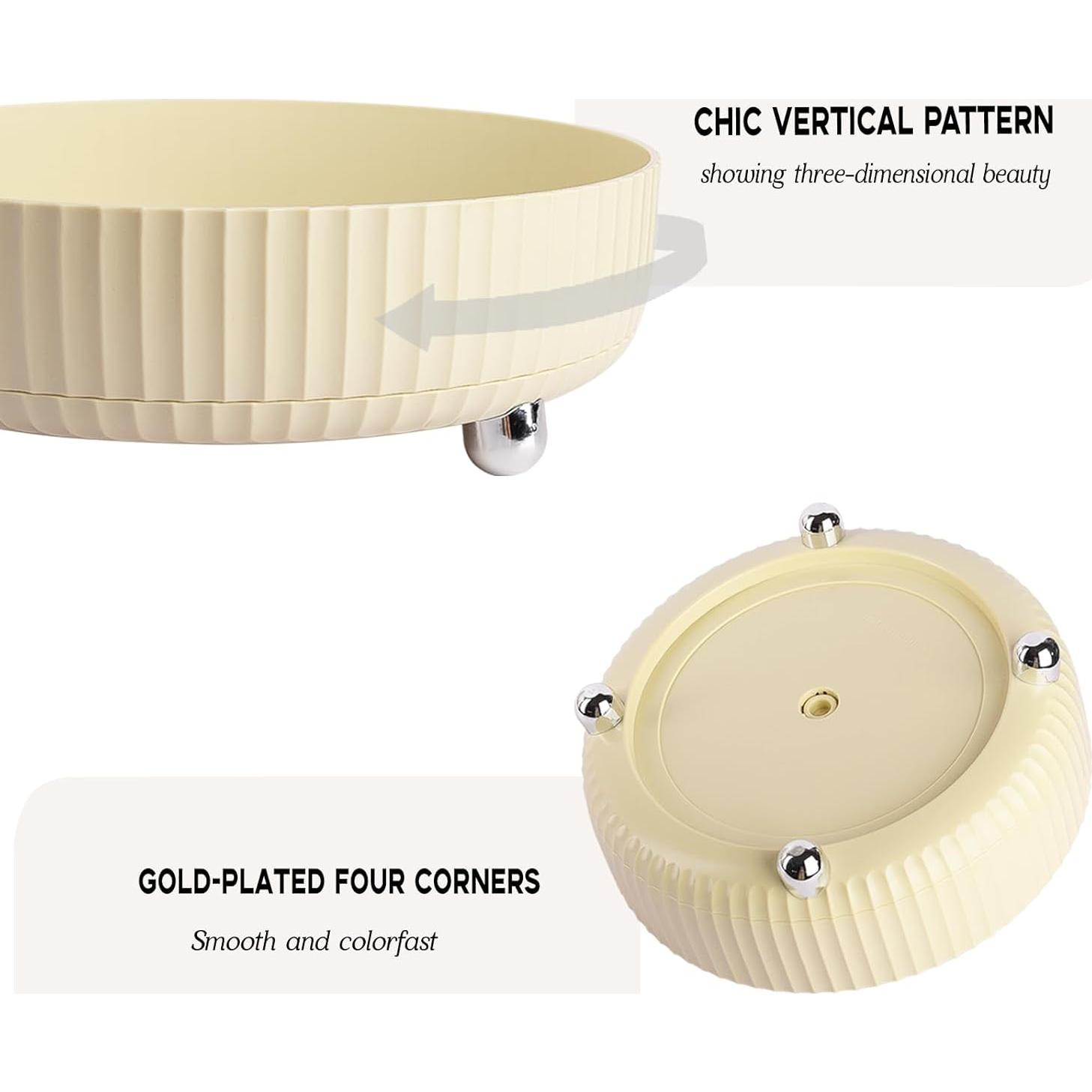 Organizador de Perfume Anyoifax Beige Giratorio 360° 23.1cm