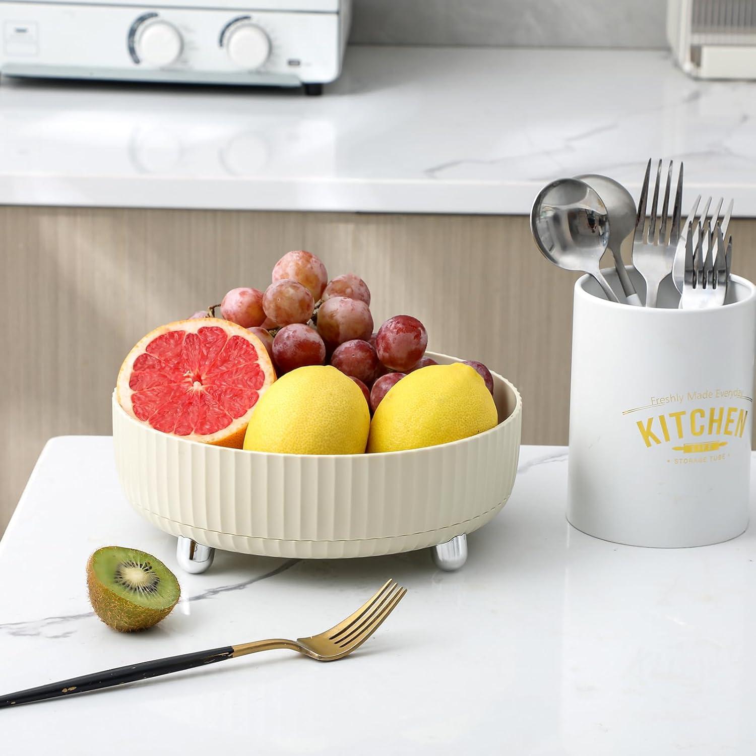 Organizador de Perfume Anyoifax Beige Giratorio 360° 23.1cm