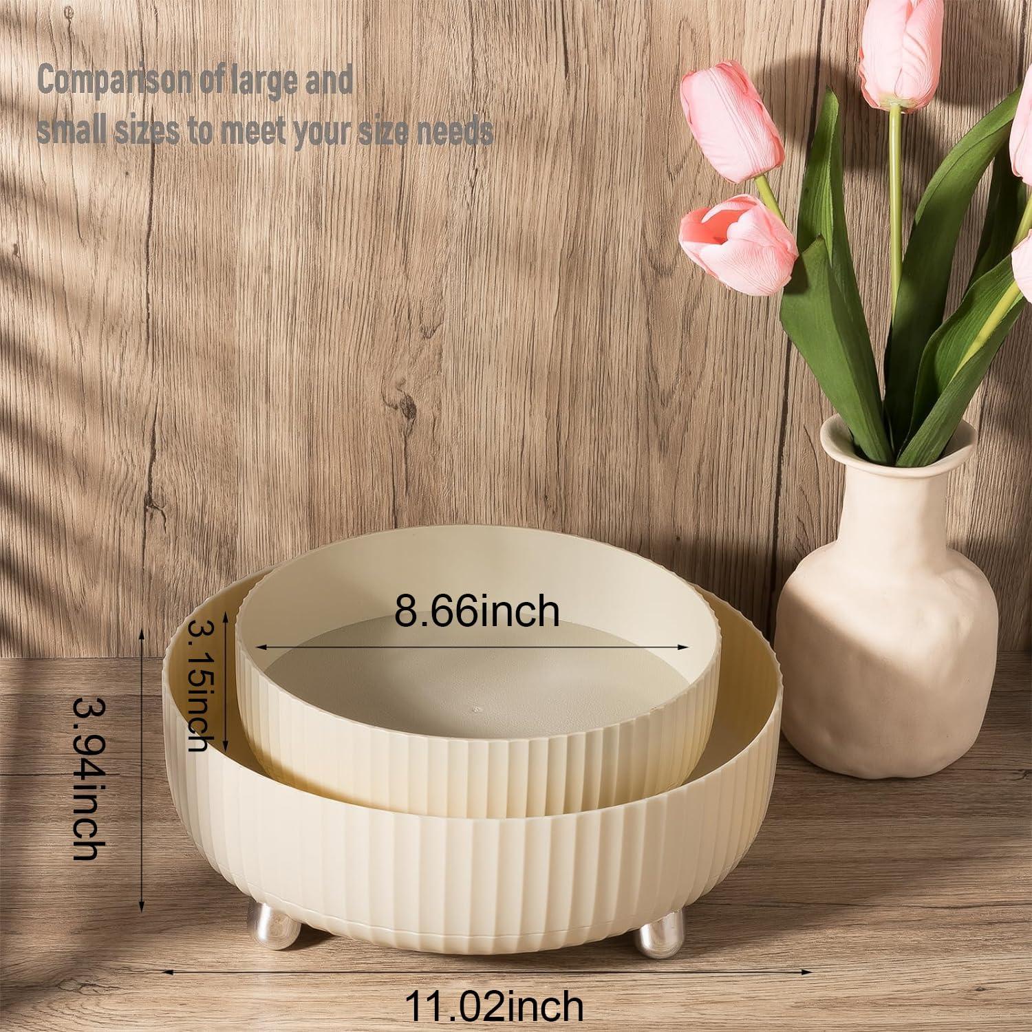 Organizador de Perfume Anyoifax Beige Giratorio 360° 23.1cm