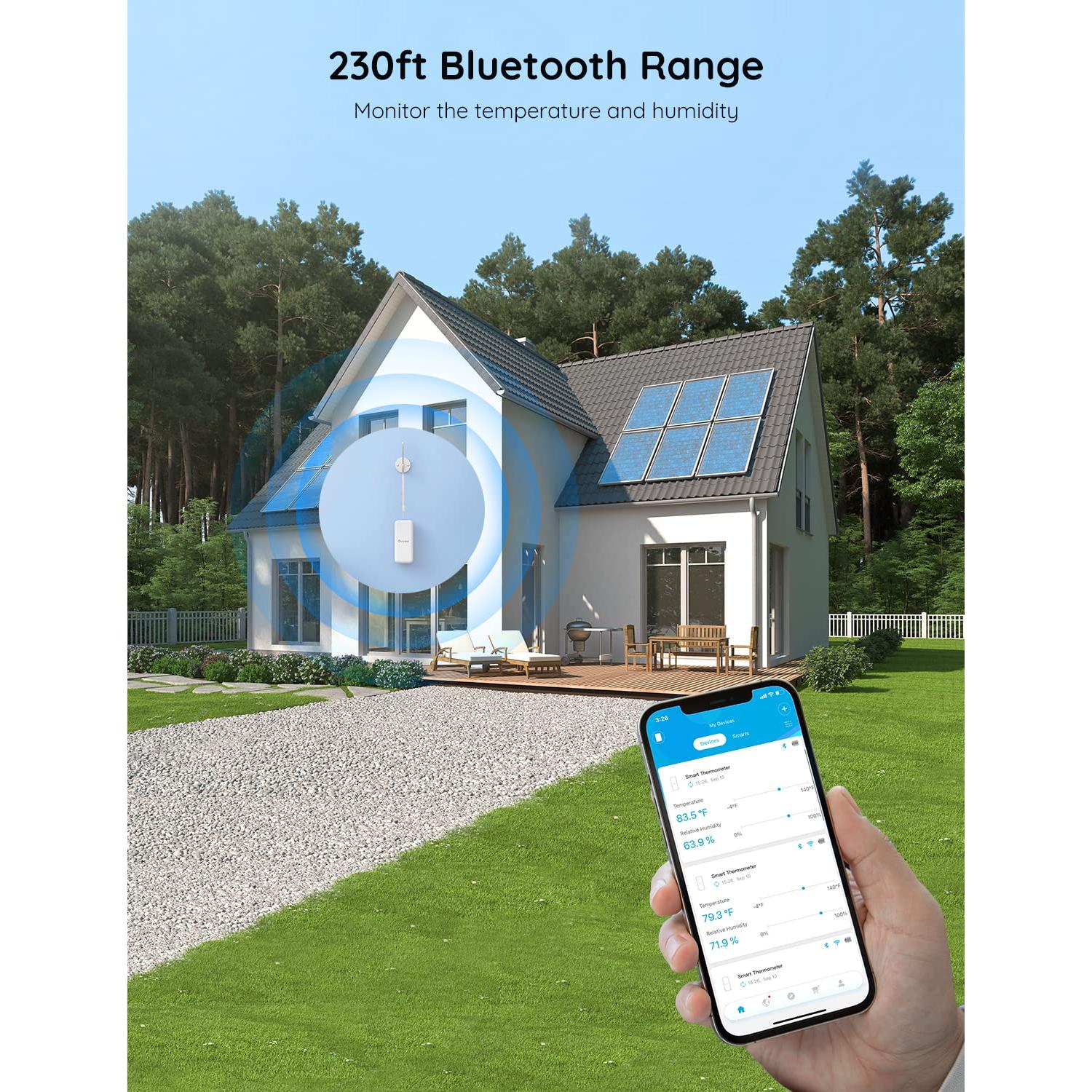 Higrómetro Termómetro Govee H5100 Bluetooth con Alerta APP