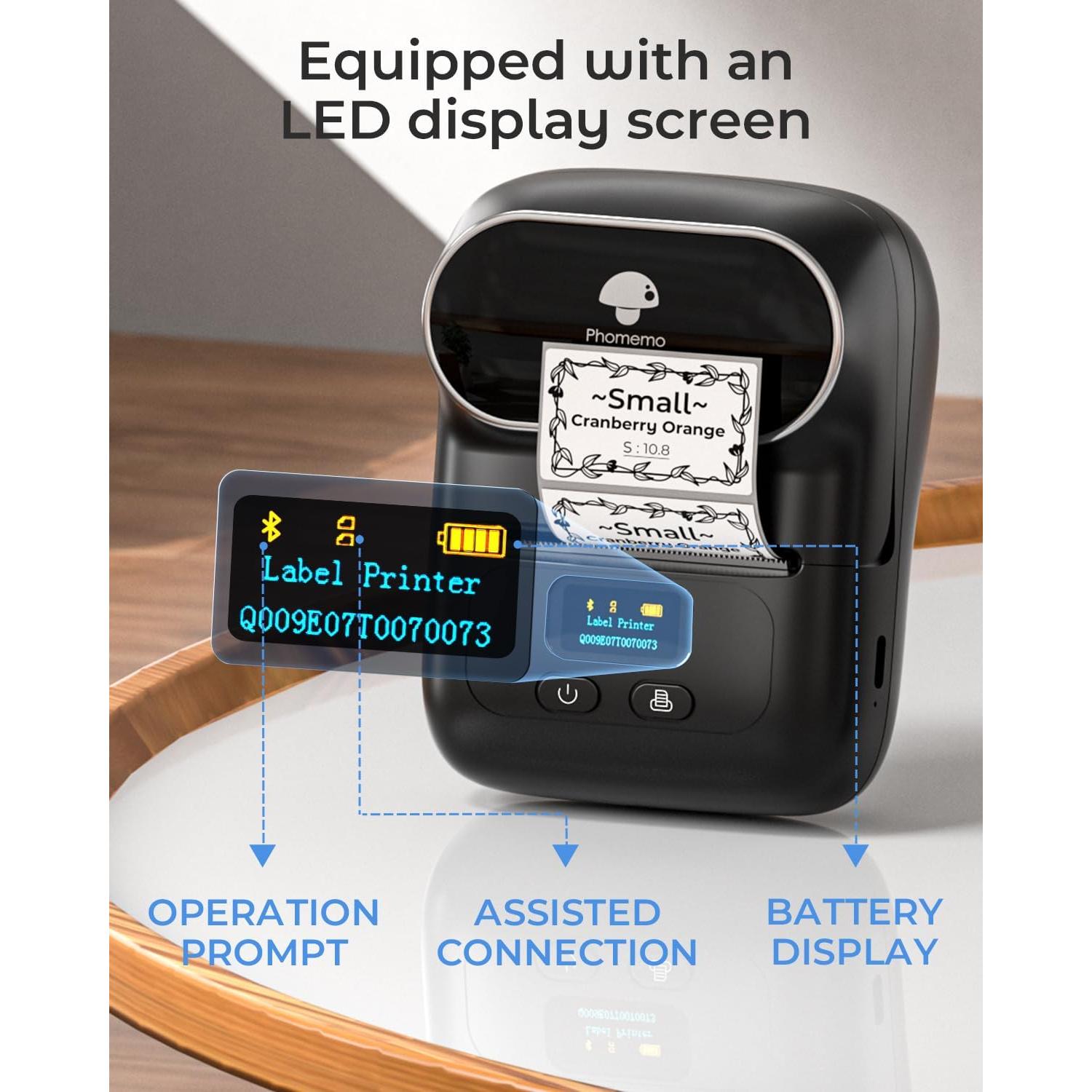 Impresora de Etiquetas Phomemo M110 Bluetooth Térmica Portátil