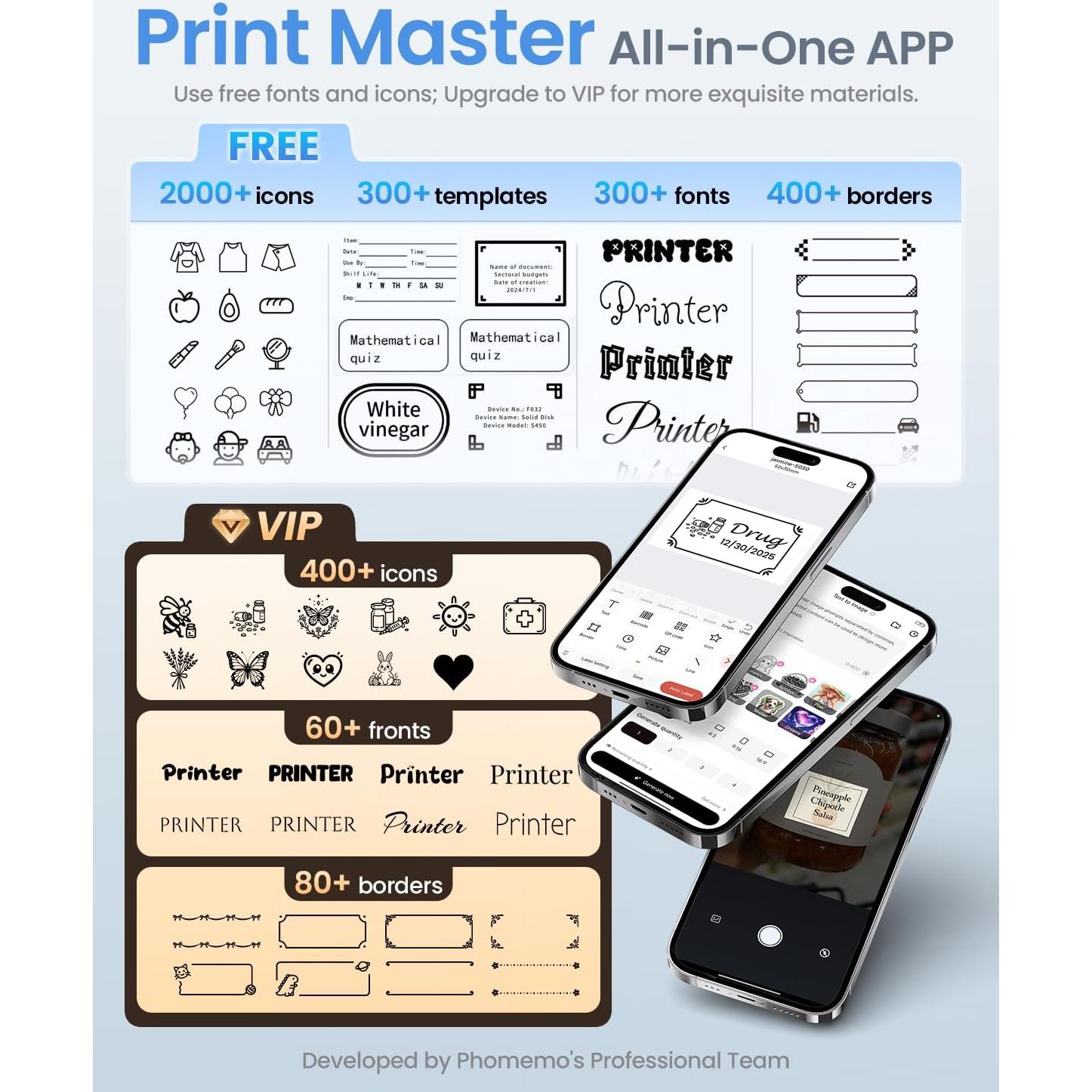Impresora de Etiquetas Phomemo M110 Bluetooth Térmica Portátil