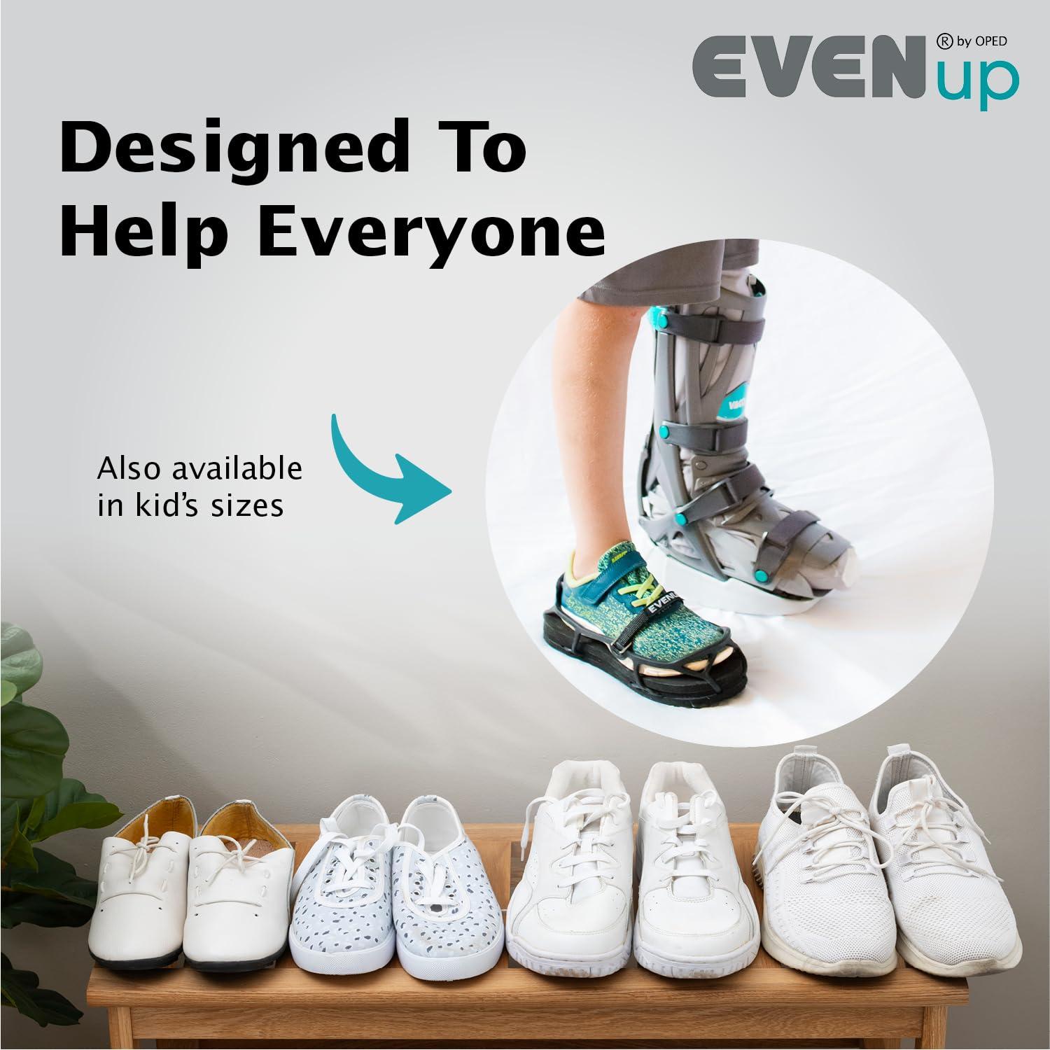 EVENup Equilibrador de Zapatos Mediana | Ajustes de Altura 1.27-3.18 cm