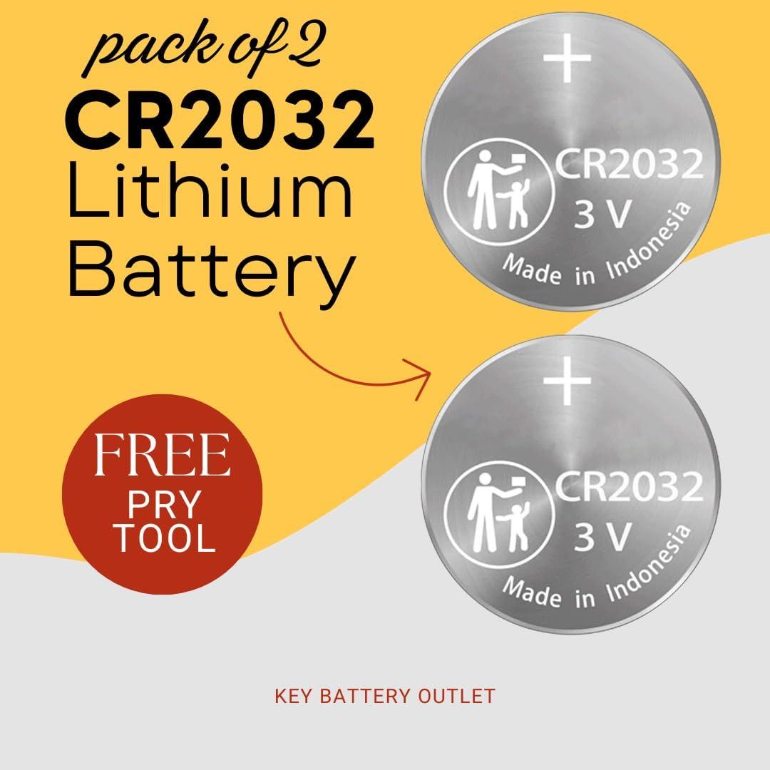 Batería CR2032 2-Pack - Reemplazo para llavero Toyota