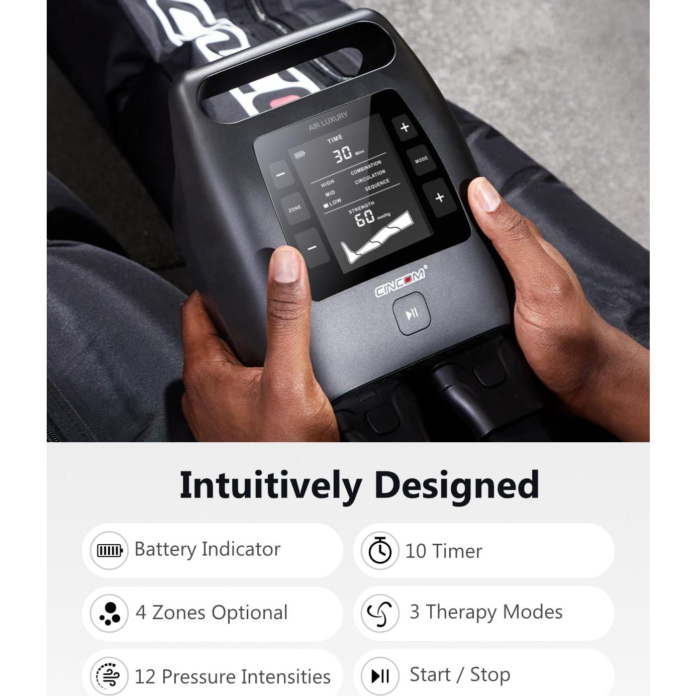Sistema de Compresión de Piernas Inalámbrico CINCOM - Grande