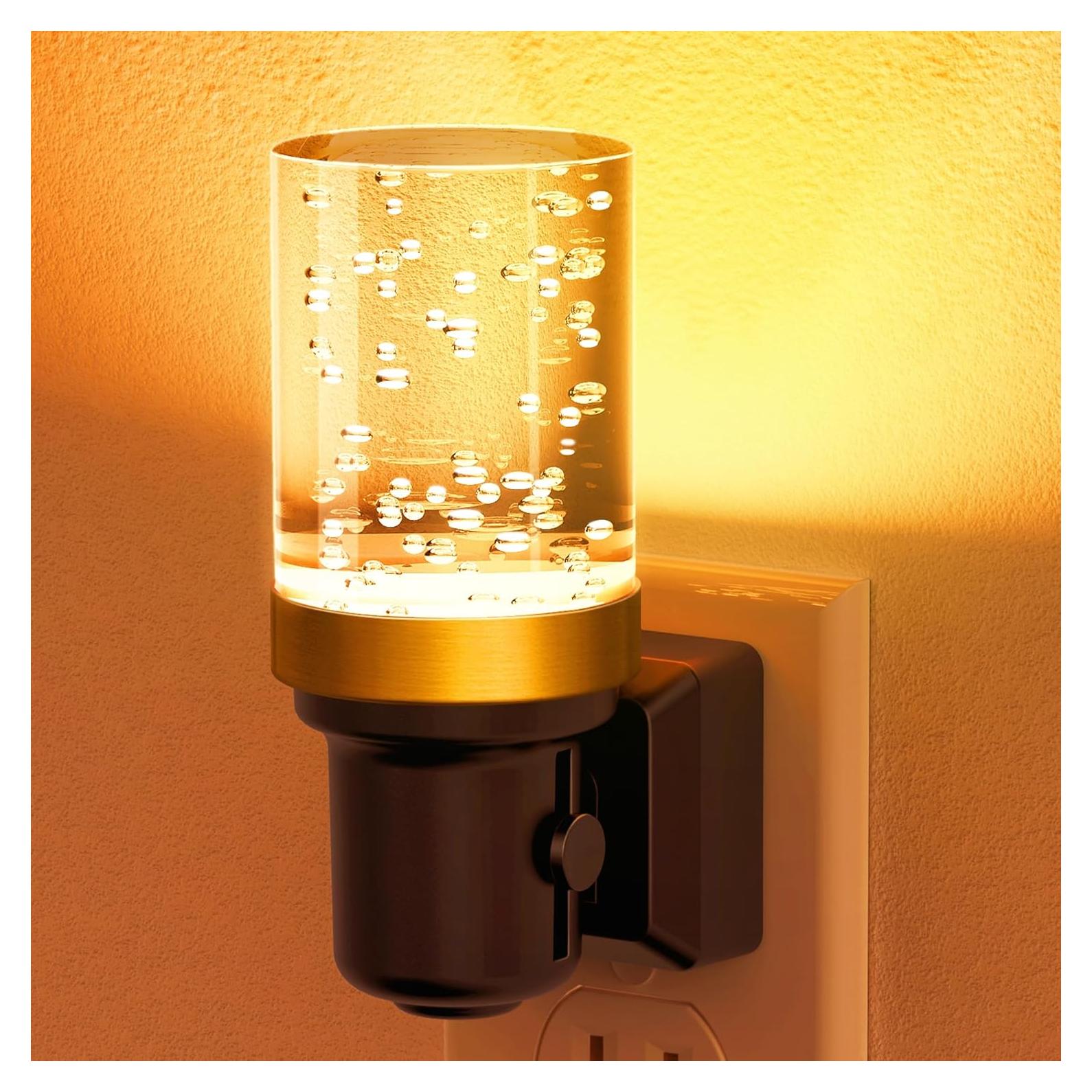 Luz Nocturna Regulable JandCase Ámbar LED 0-100LM Enchufable