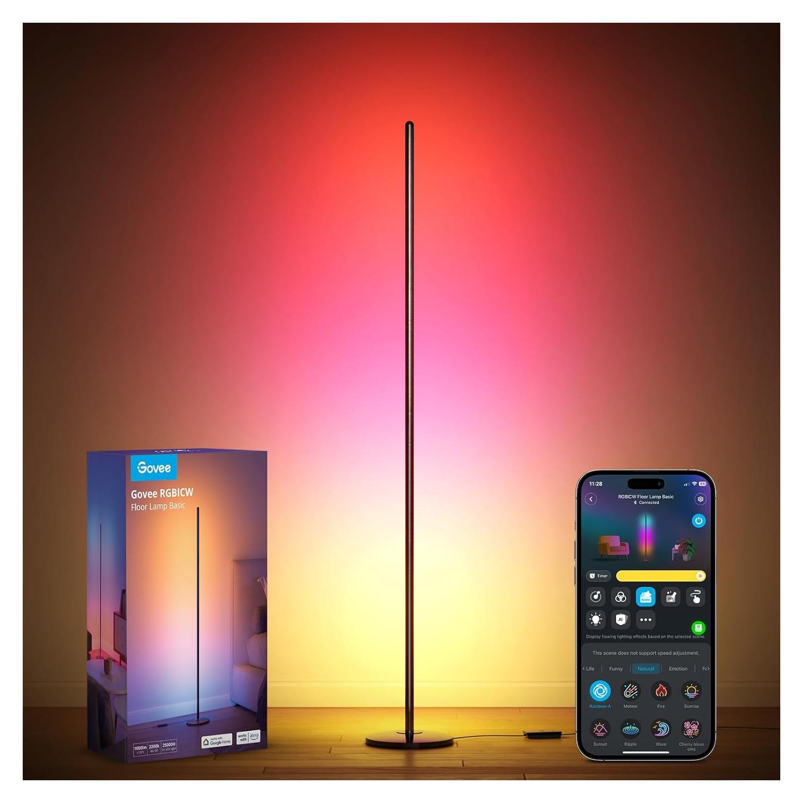 Lámpara de Suelo LED Govee H6076 RGBIC 1000 Lúmenes Control Alexa