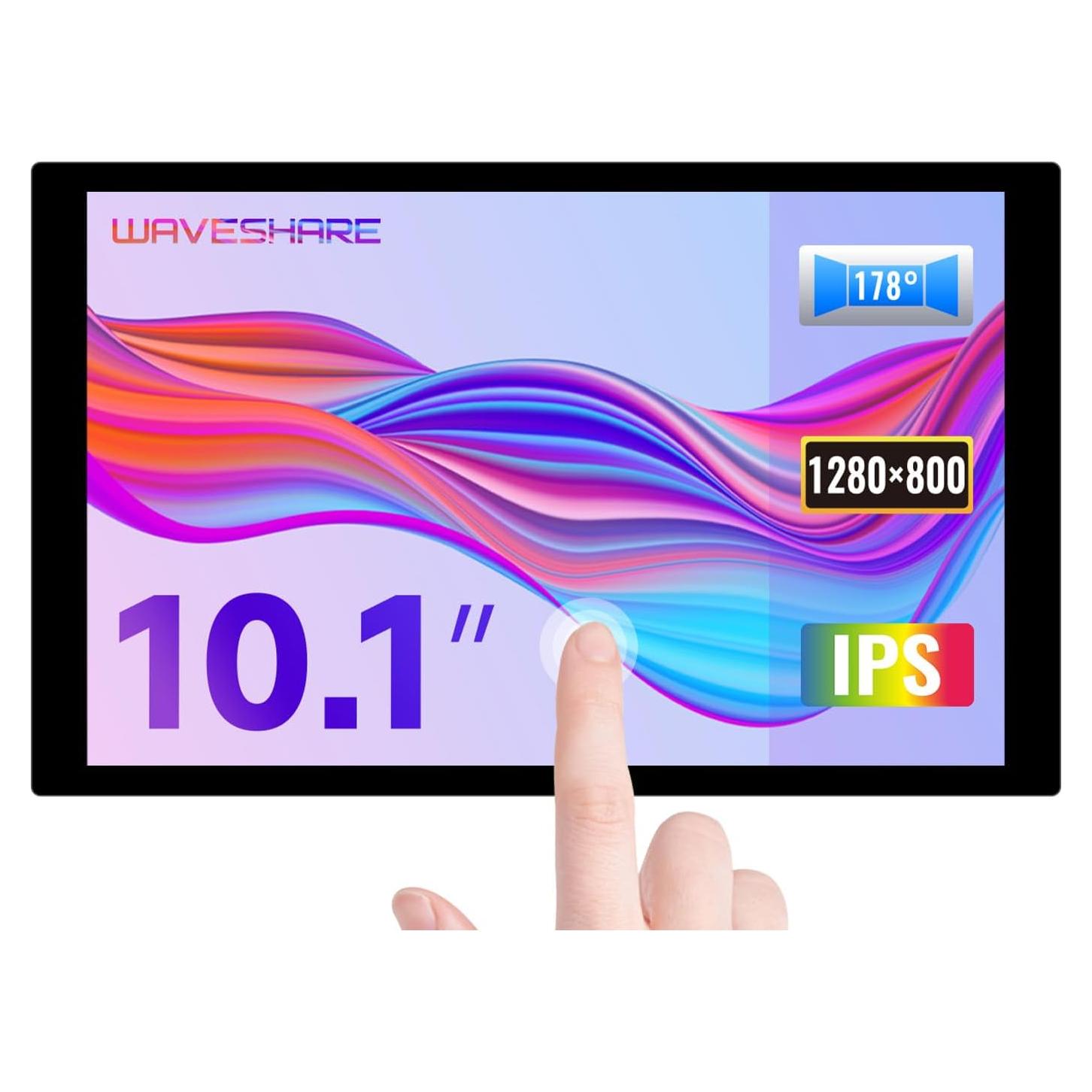 Pantalla LCD Táctil Capacitiva Waveshare 10.1" 1280x800 HDMI