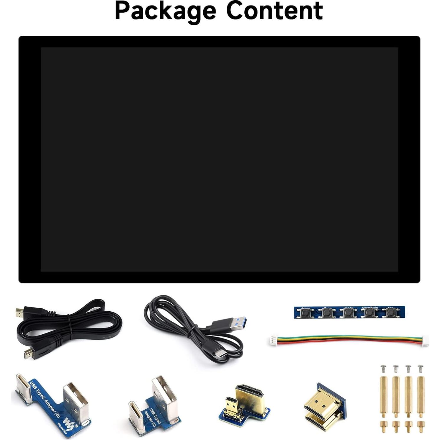 Pantalla LCD Táctil Capacitiva Waveshare 10.1" 1280x800 HDMI